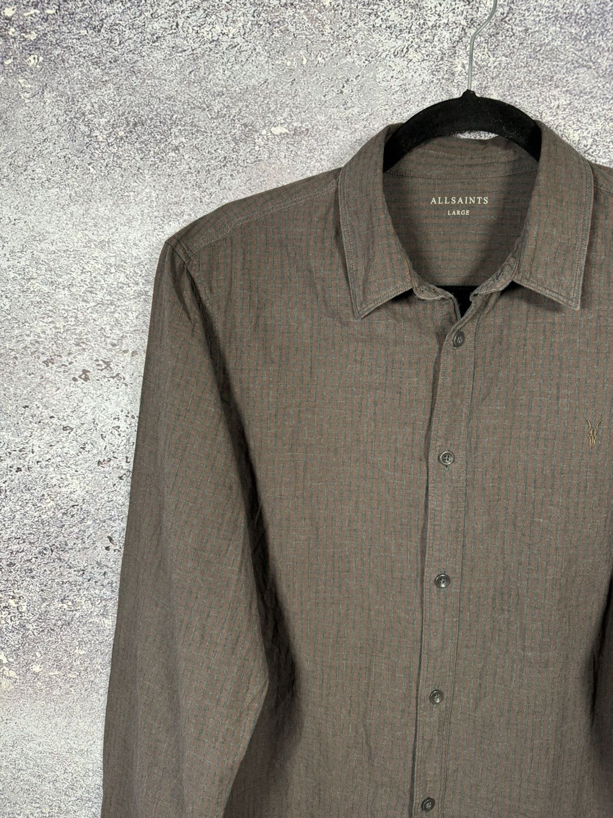 Allsaints Allsaints Quarry LS Shirt Brown Check Men’s Oldmoney Large Size US L / EU 52-54 / 3 - 3 Thumbnail