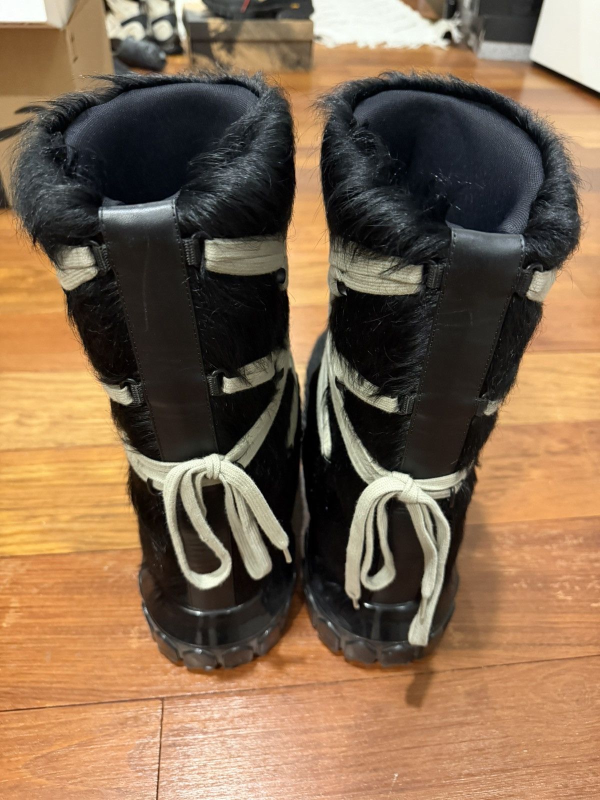 Rick Owens Rick Owens Lunar Pony Hair Boots Size US 11 / EU 44 - 4 Thumbnail