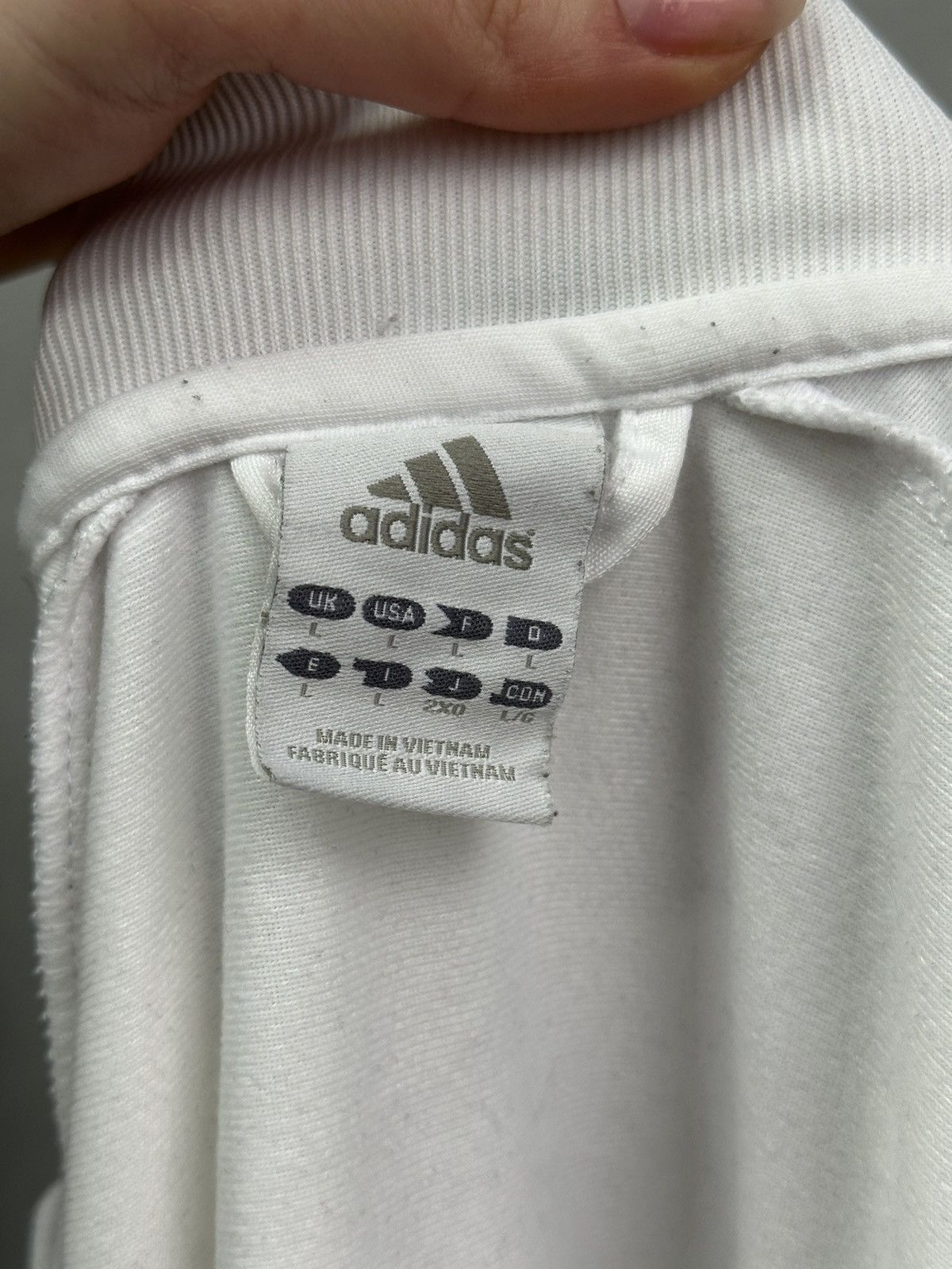 Adidas Vintage Adidas AC Milan Football Jacket Soccer White Maglia Size US L / EU 52-54 / 3 - 10 Thumbnail