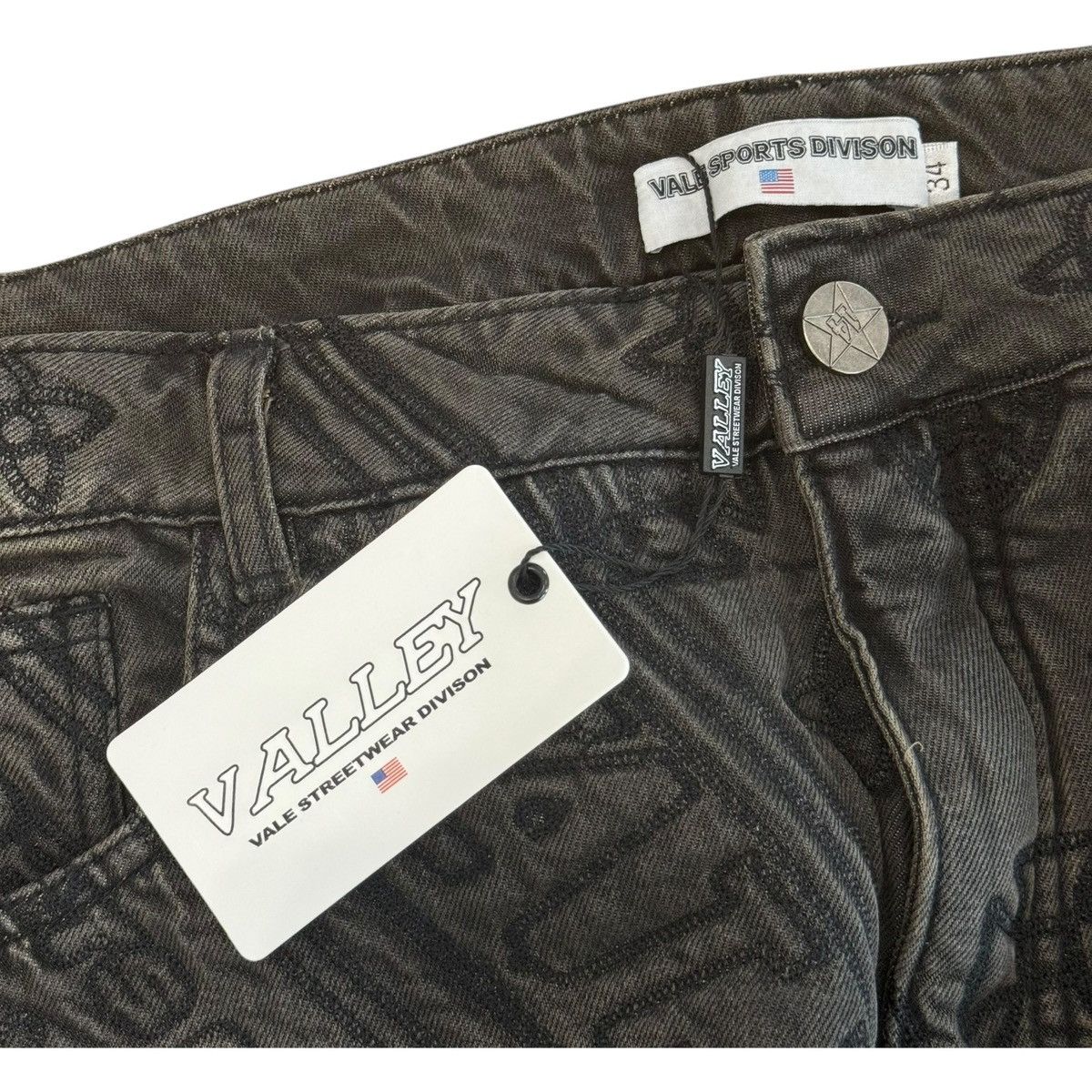 Vale Vale Forever Black Spade Denim Size US 34 / EU 50 - 4 Thumbnail