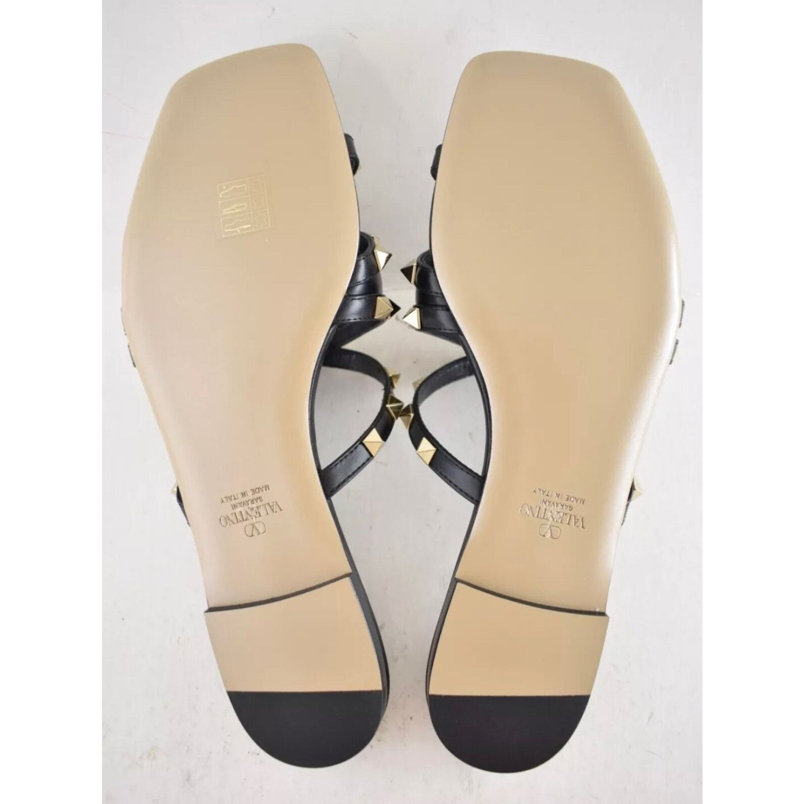 Valentino Valentino Rockstud Crisscross Strap Leather Black Slip On Size US 10 / IT 40 - 16 Thumbnail