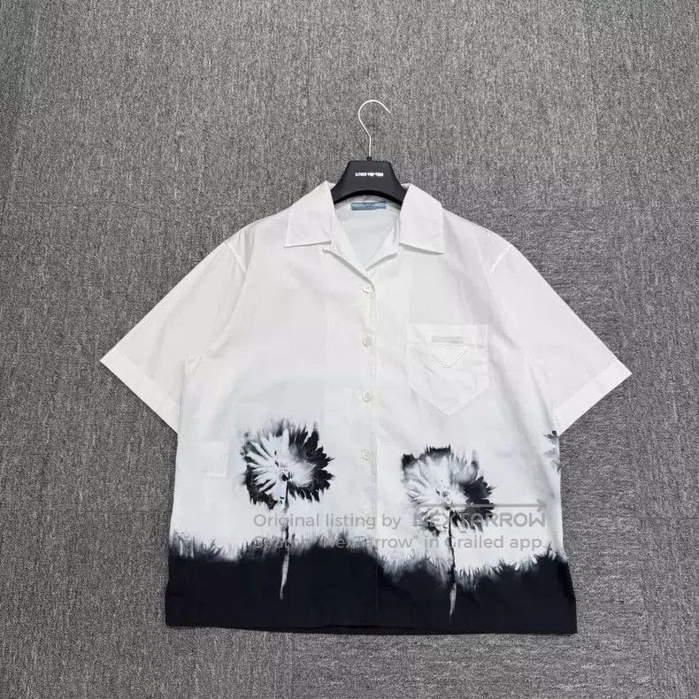 Prada Prada Tie-Dye Floral Short Sleeve Shirt-dmc. Size US M / EU 48-50 / 2 - 1 Thumbnail