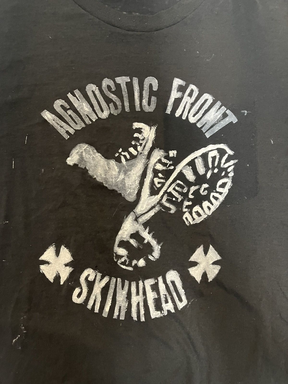 Vintage Vintage Hand Painted Agnostic Front Punk Shirt Size US M / EU 48-50 / 2 - 3 Thumbnail