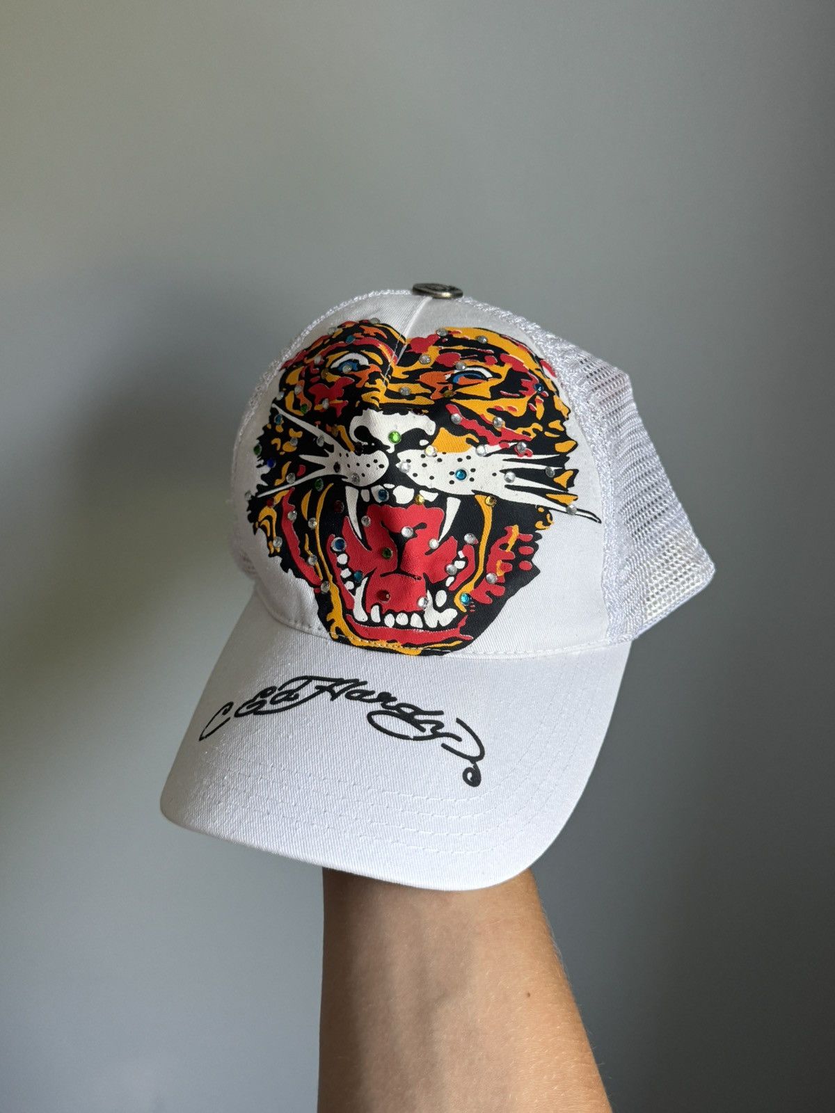 Ed Hardy Ed Hardy Y2K Tiger Logo Cap Size ONE SIZE - 3 Thumbnail