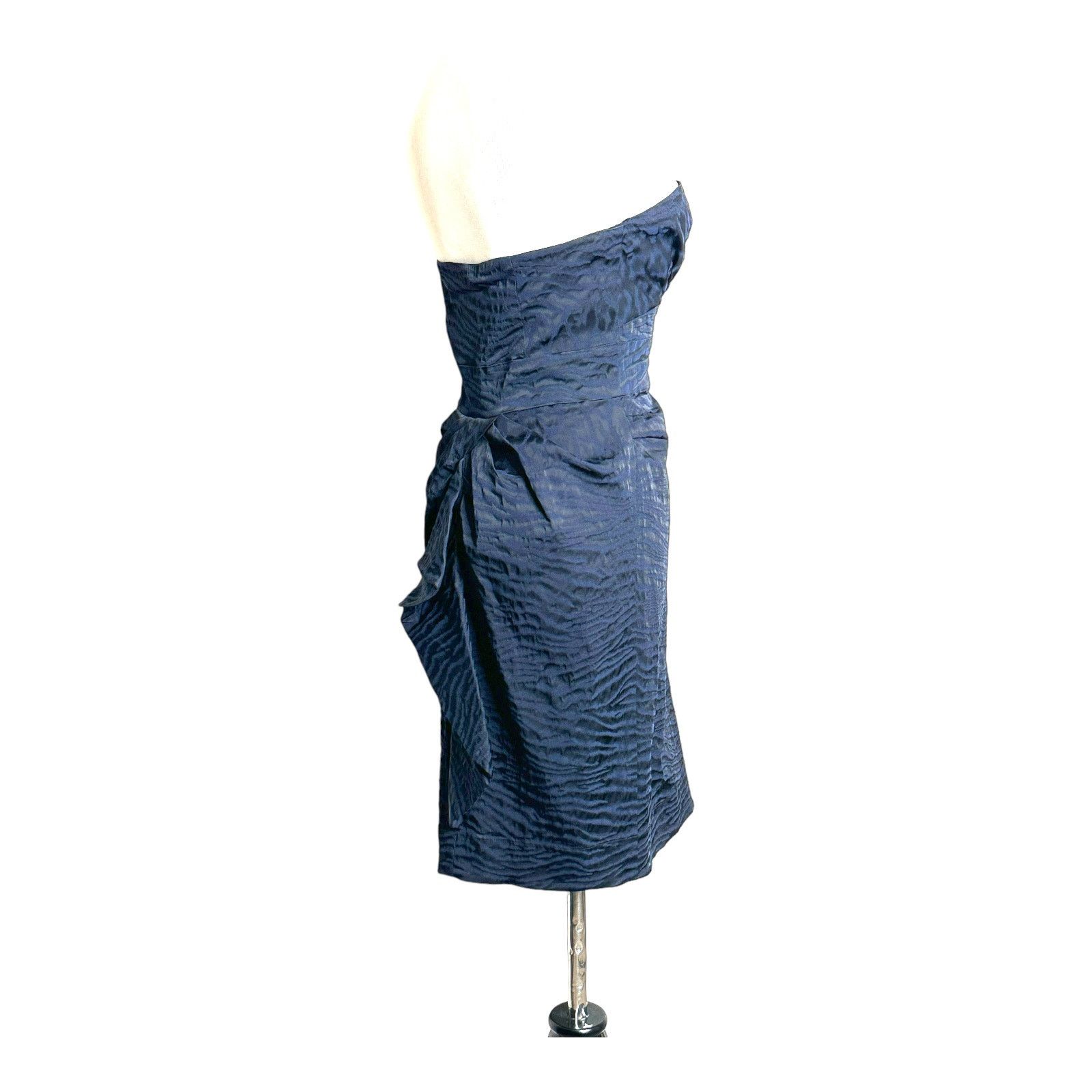 Diane von Furstenberg Diane Von Furstenberg Navy Black Strapless Dress Size 6 Size M / US 6-8 / IT 42-44 - 14 Thumbnail