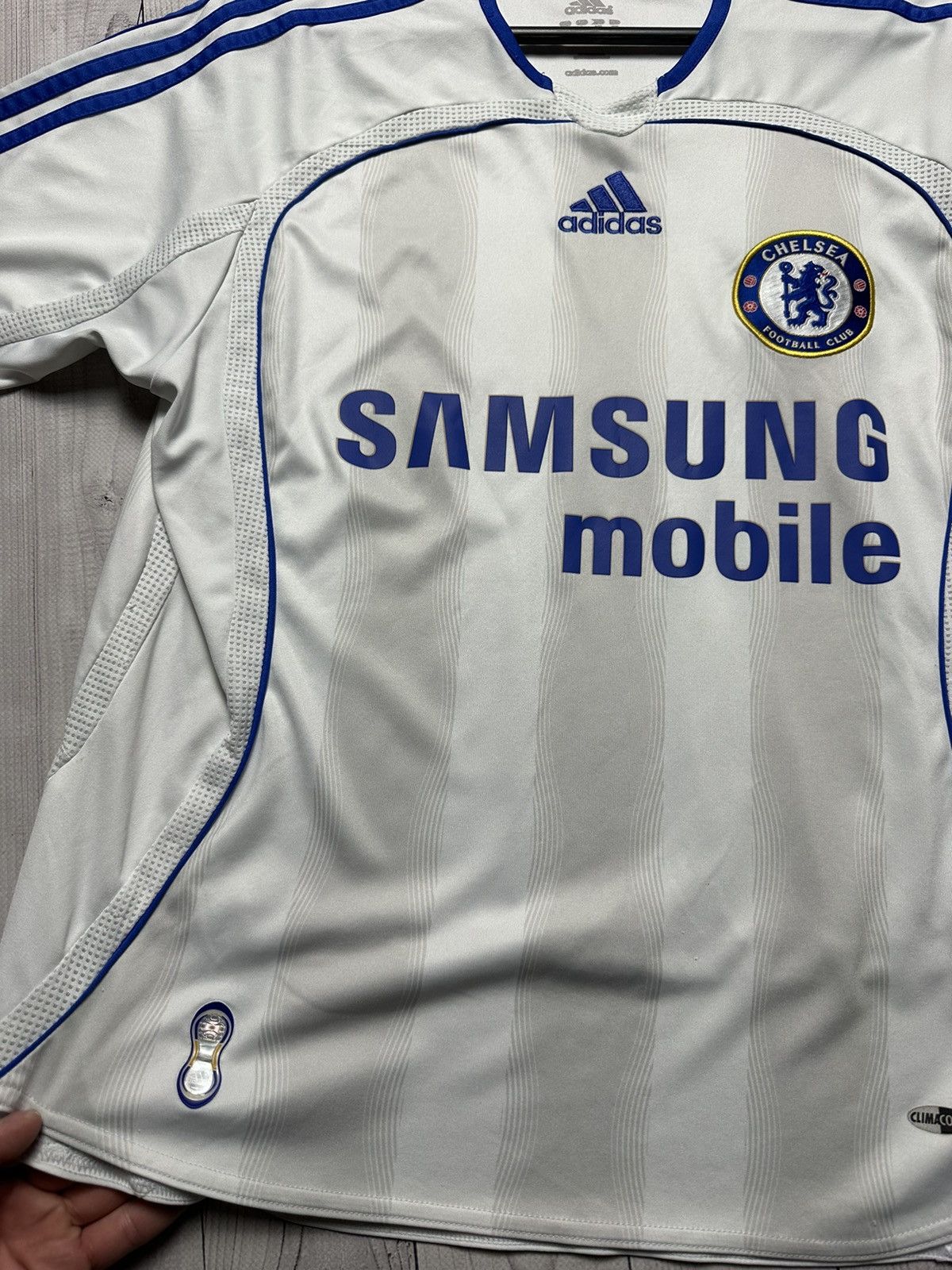 Vintage Chelsea soccer jersey adidas white size Xs/S