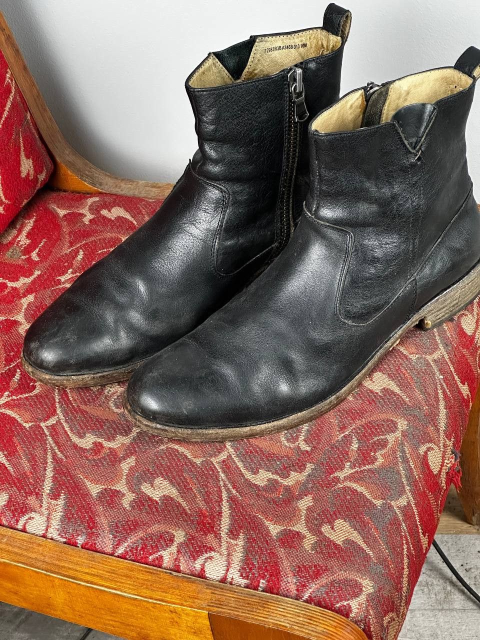 John Varvatos John Varvatos Avant Garde Leather Boots Size US 12 / EU 45 - 2 Thumbnail