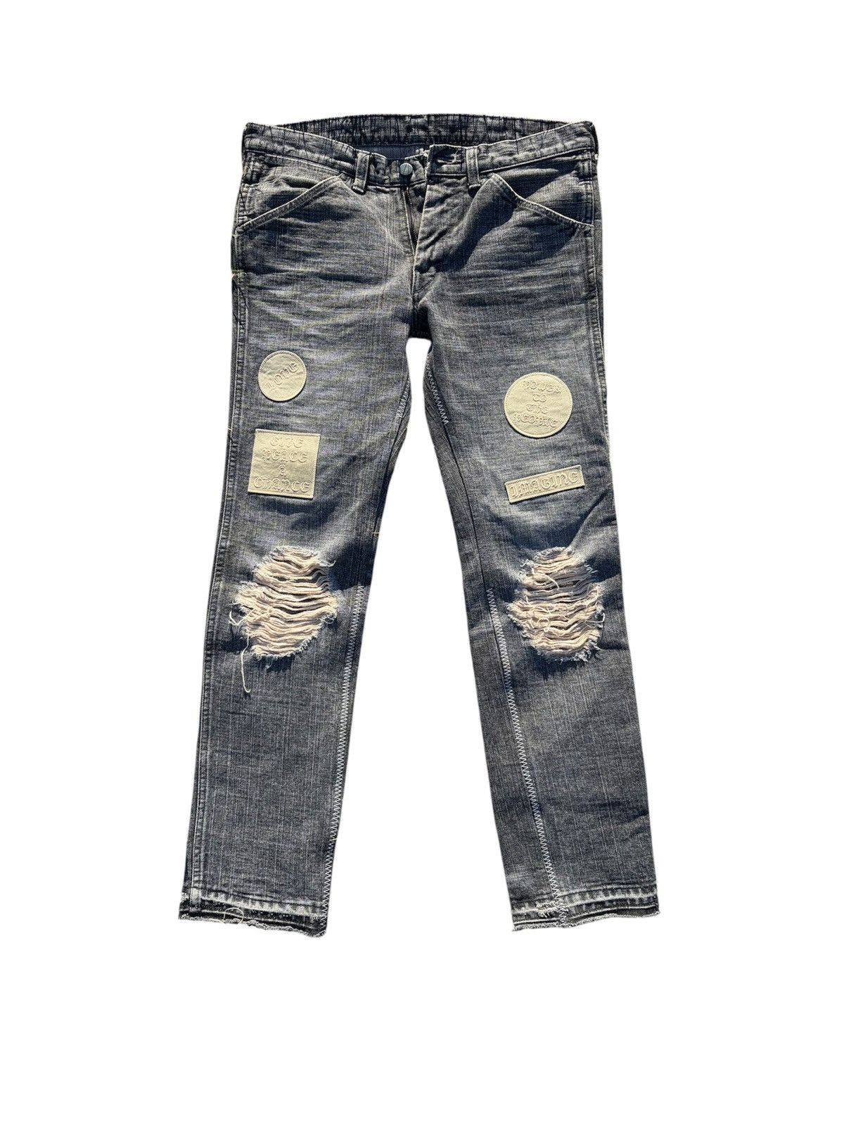 Number (N)ine Number Nine “Give Peace a Chance” denim | Grailed