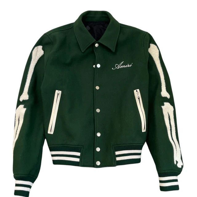 Amiri o1mle0426 Bones Jacket in Forest Green Size US M / EU 48-50 / 2 - 1 Thumbnail