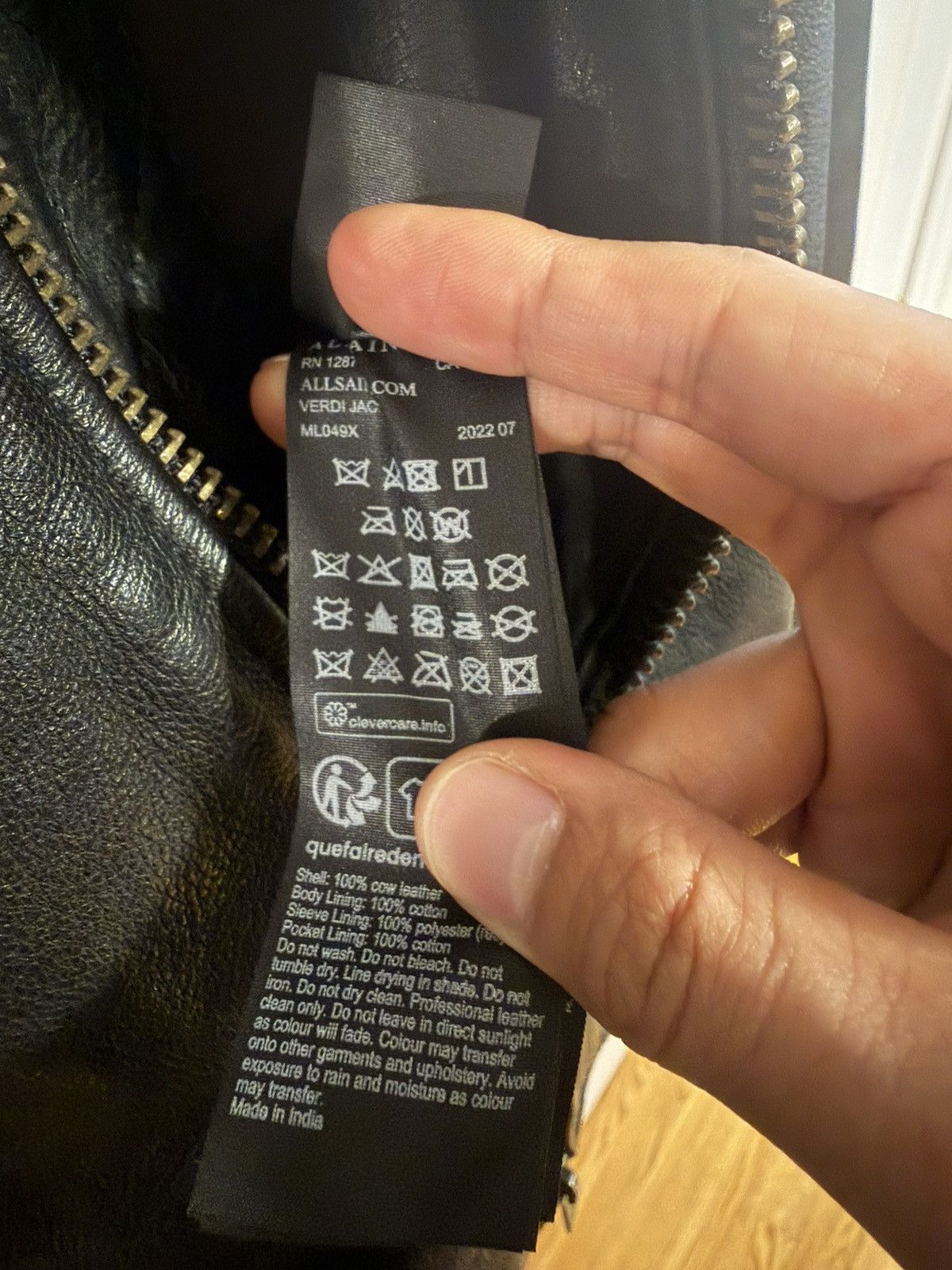Allsaints Allsaints verdi leather jacket Size US XS / EU 42 / 0 - 3 Thumbnail