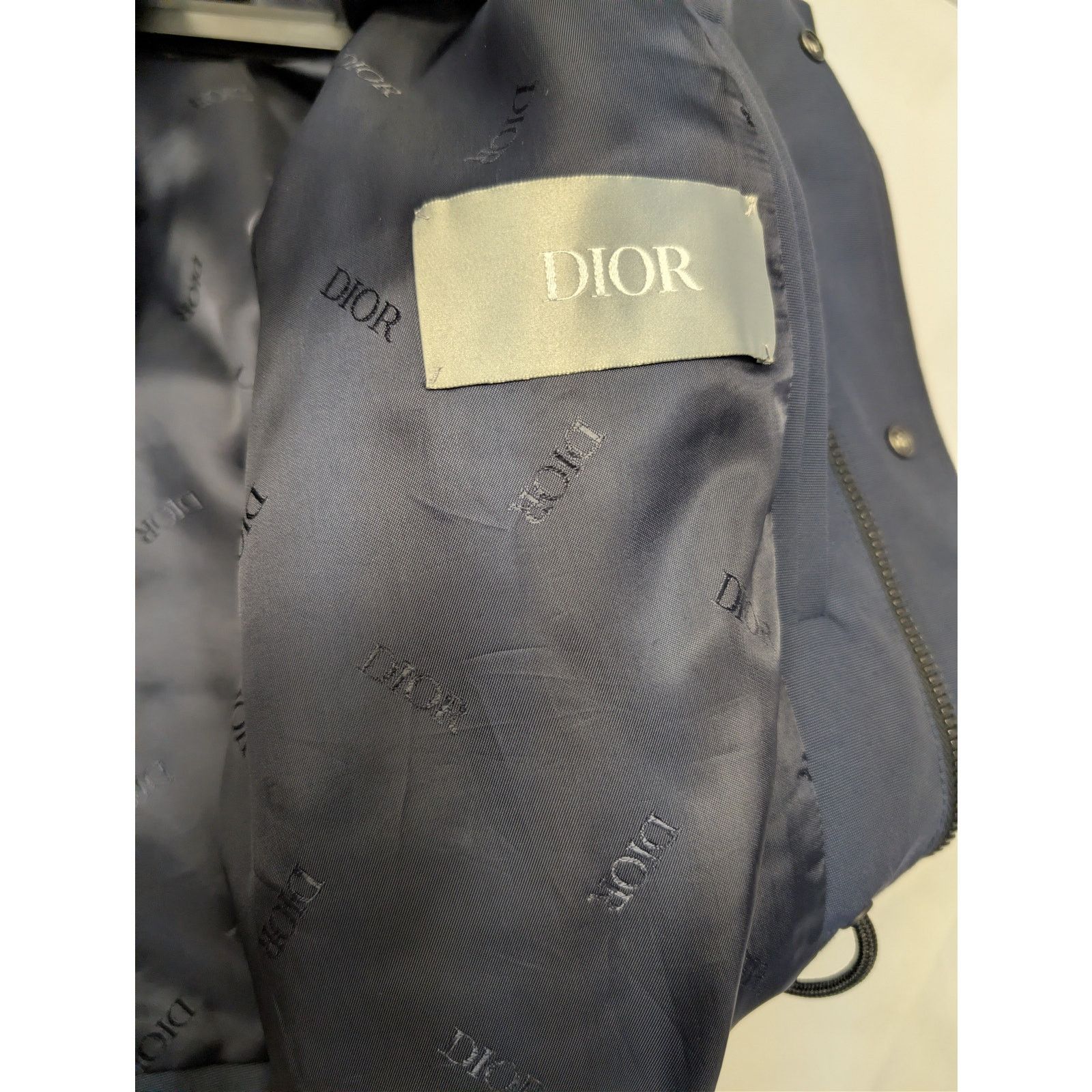 Dior o1rshd1 2019 Buckle Accented Bomber Jacket in Navy Blue Size US M / EU 48-50 / 2 - 22 Thumbnail