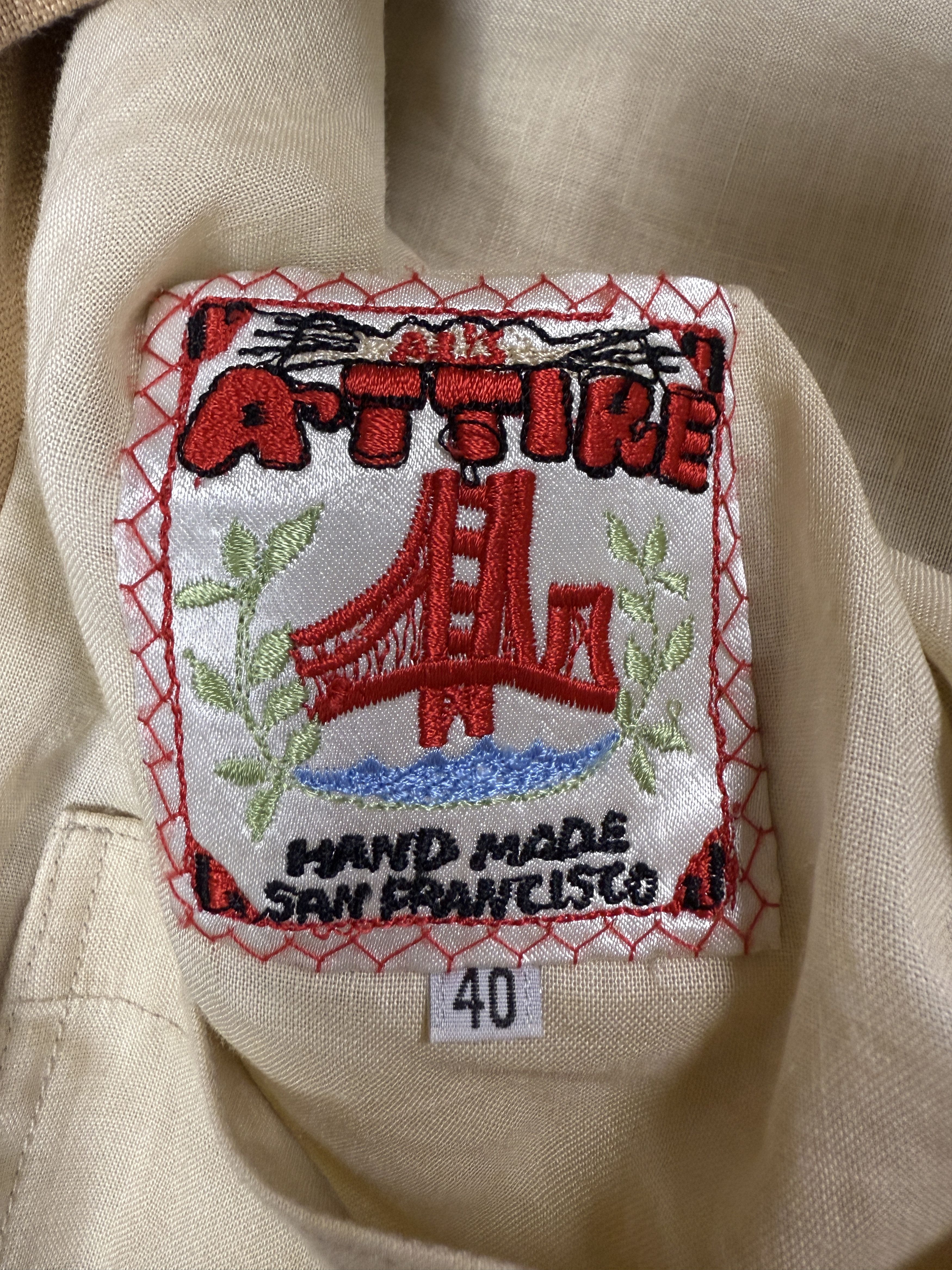 Vintage Al's Attire San Francisco Vintage Hand Made Button-Up Jacket Size US L / EU 52-54 / 3 - 5 Thumbnail