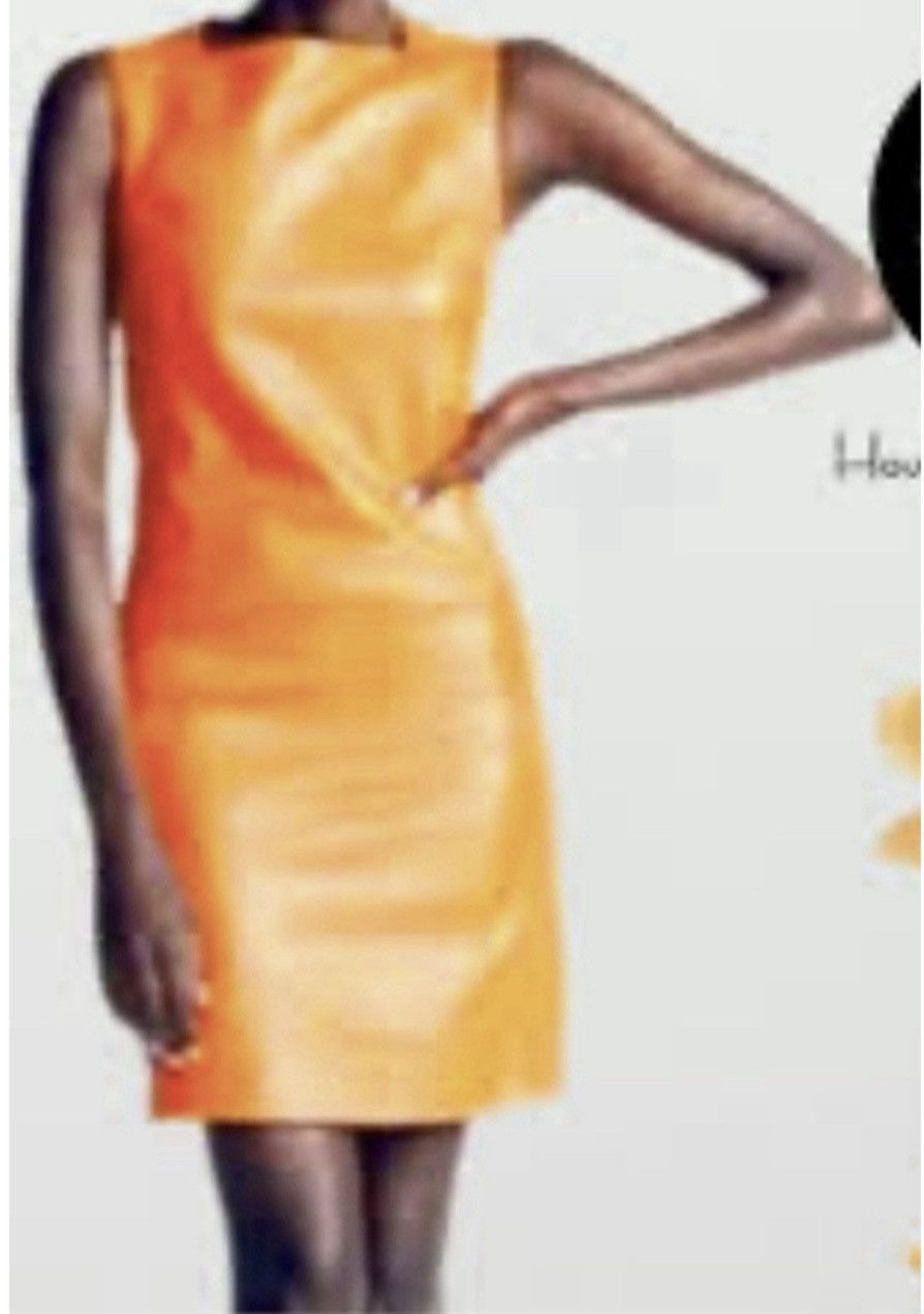 House of Harlow 1960 Faux Leather Mini Dress Large $189