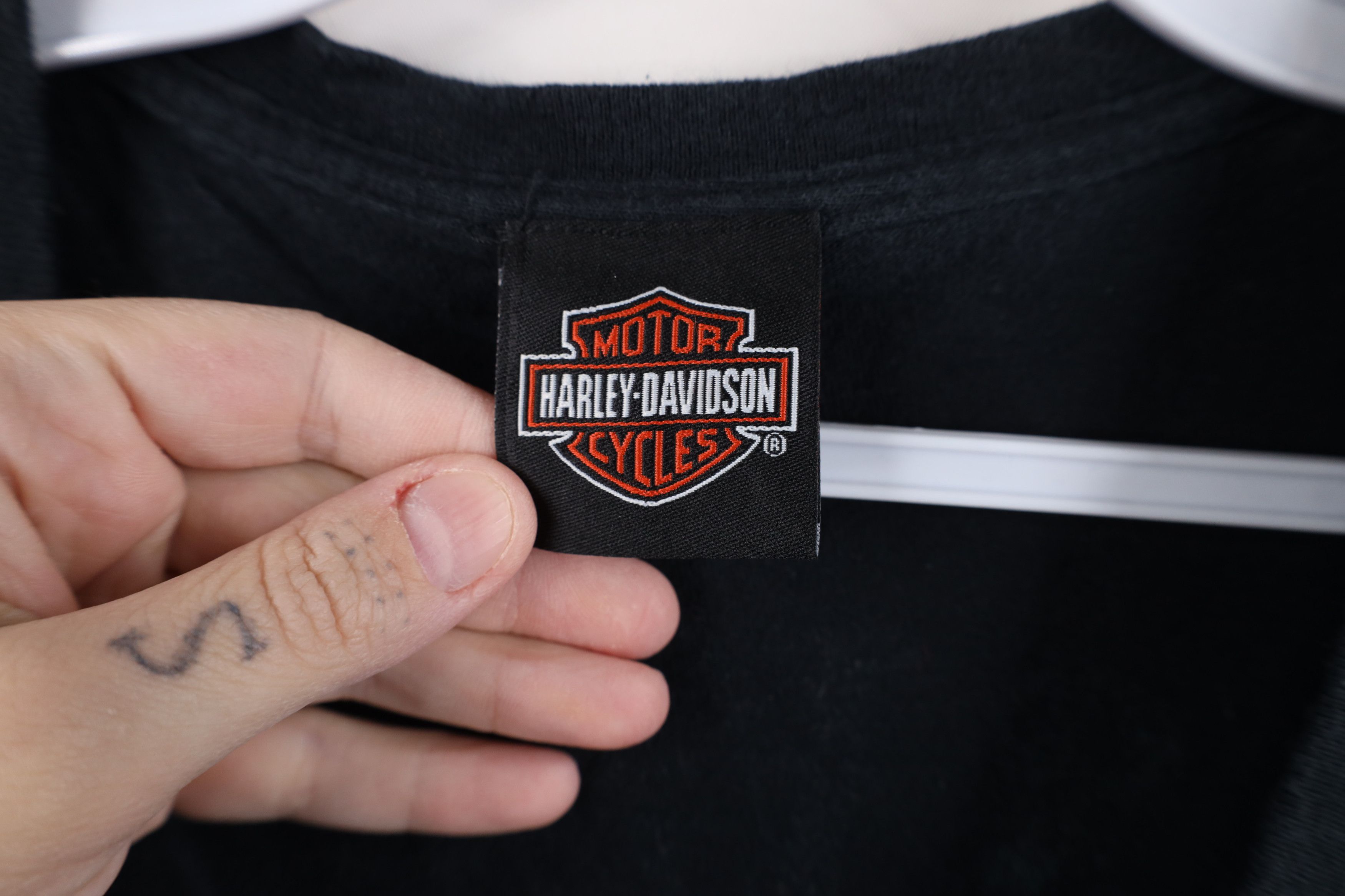 Harley Davidson Y2K Harley Davidson Spell Out Las Vegas Wings T-Shirt Black Size M / US 6-8 / IT 42-44 - 8 Thumbnail