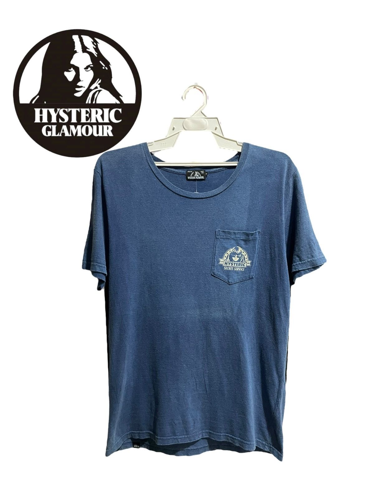 Hysteric Glamour Hysteric Glamour Secret Service Distressed Single Pocket Tee Size US M / EU 48-50 / 2 - 8 Thumbnail