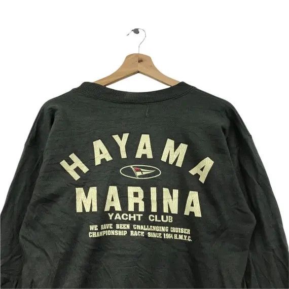 Vintage Vtg HAYAMA MARINA YACHT Club Japan Surf Sweatshirt Pullover Size US M / EU 48-50 / 2 - 2 Thumbnail
