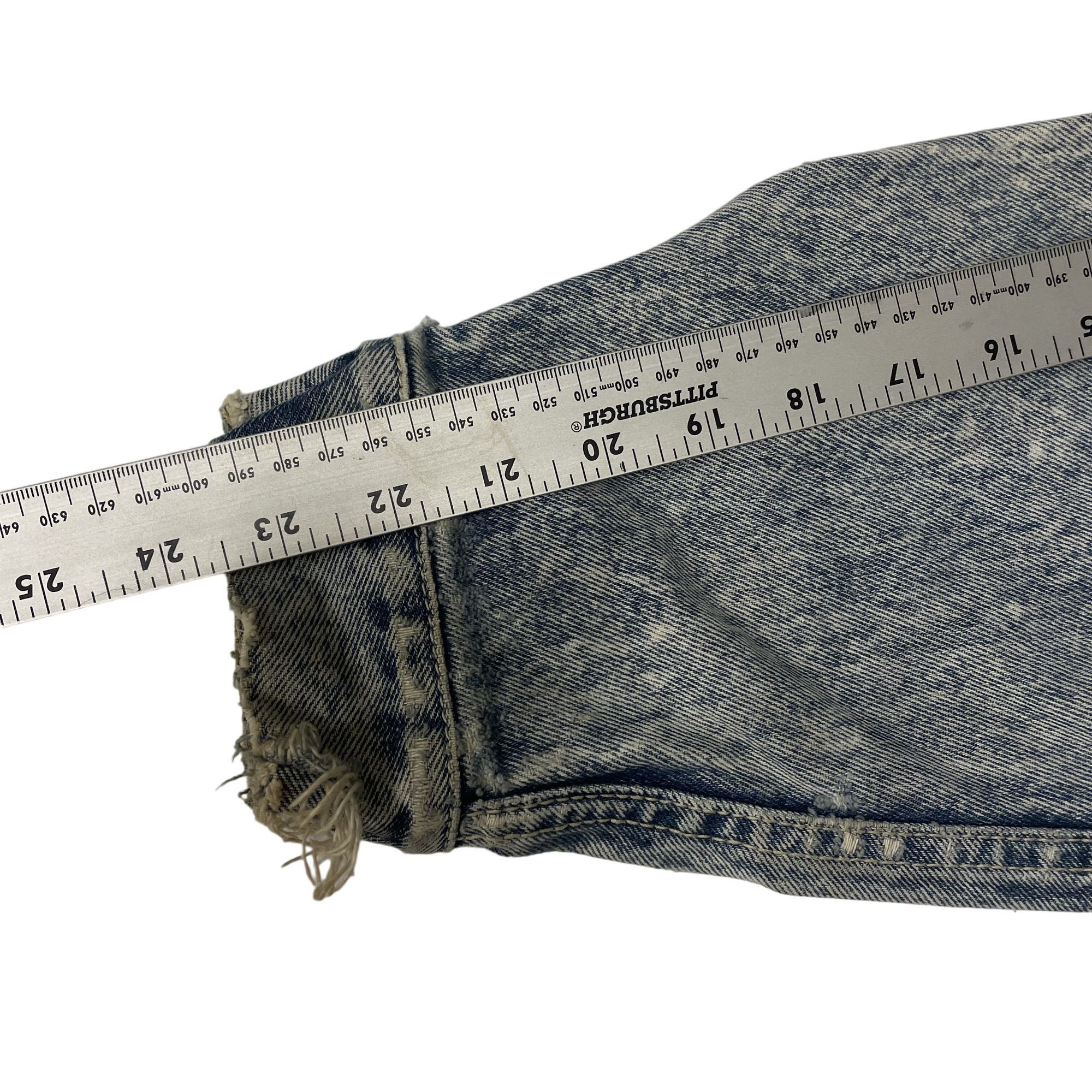 Other Vtg Code Bleu DESTROYED Blue Jean ACID WASH Jacket Size US M / EU 48-50 / 2 - 9 Thumbnail