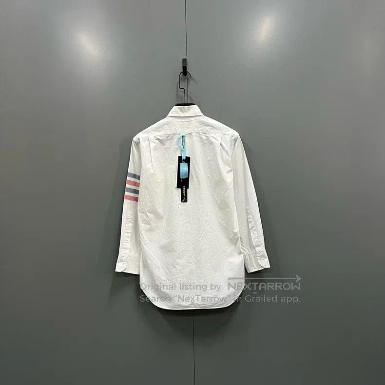 Thom Browne Thom Browne Classic Arm-Striped Shirt Size US M / EU 48-50 / 2 - 3 Thumbnail