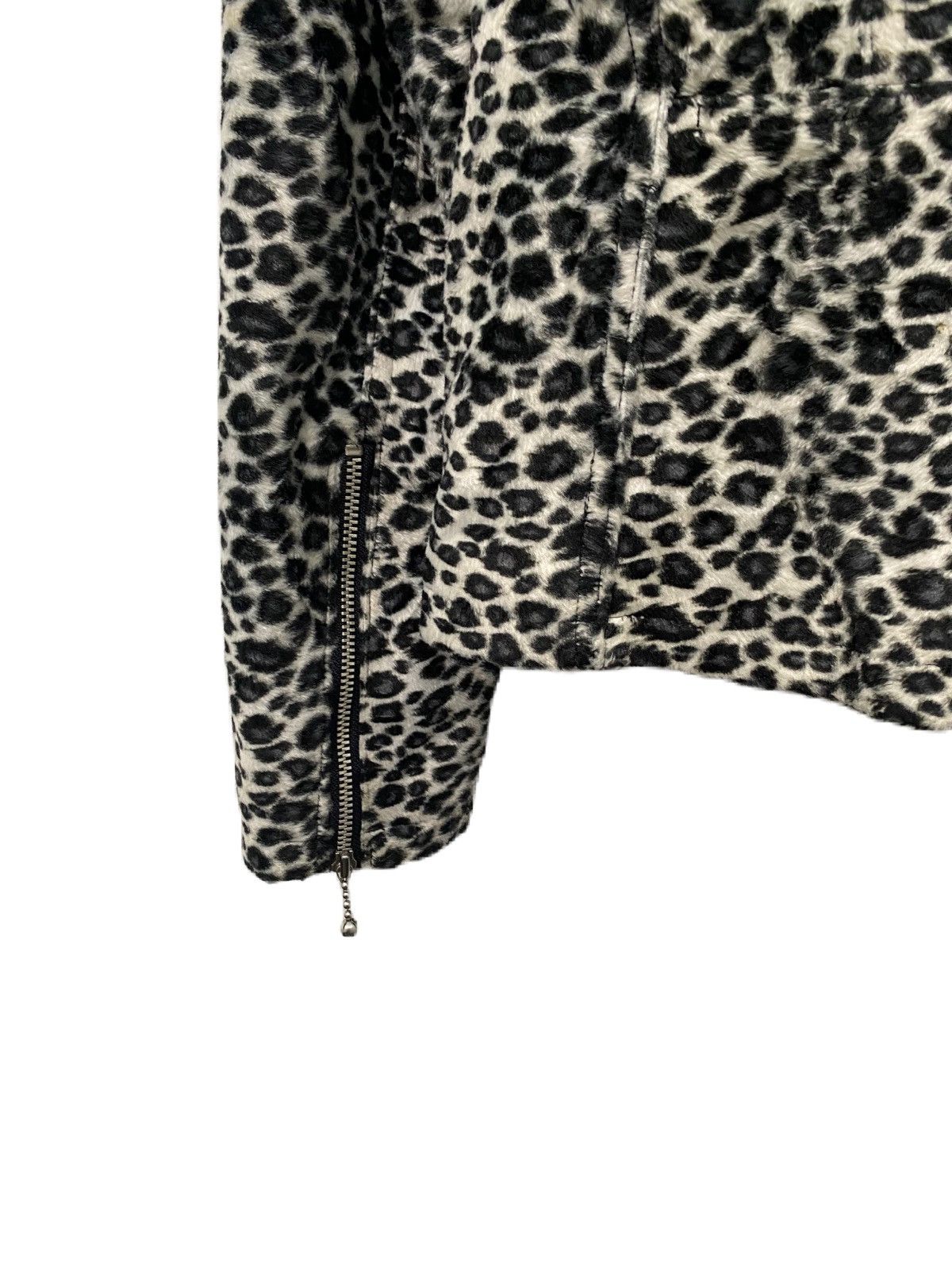 If Six Was Nine × Le Grande Bleu (L.G.B.) ALBINO LEOPARD DESIGN PUNK JACKET SUPER LOVERS VELVET RARE Size US M / EU 48-50 / 2 - 5 Thumbnail