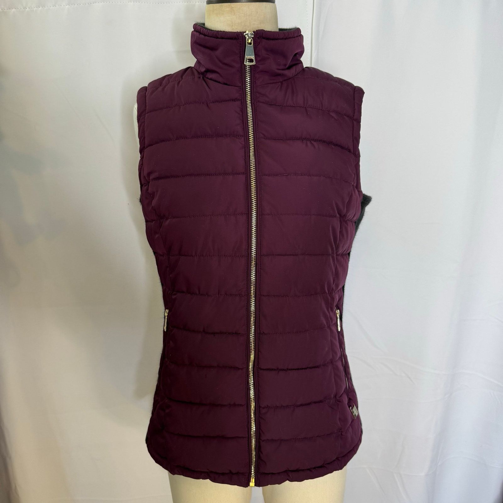 Calvin Klein Calvin Klein Purple Puffer Vest Quilted Vest Stretch Panel S Size S / US 4 / IT 40 - 2 Thumbnail