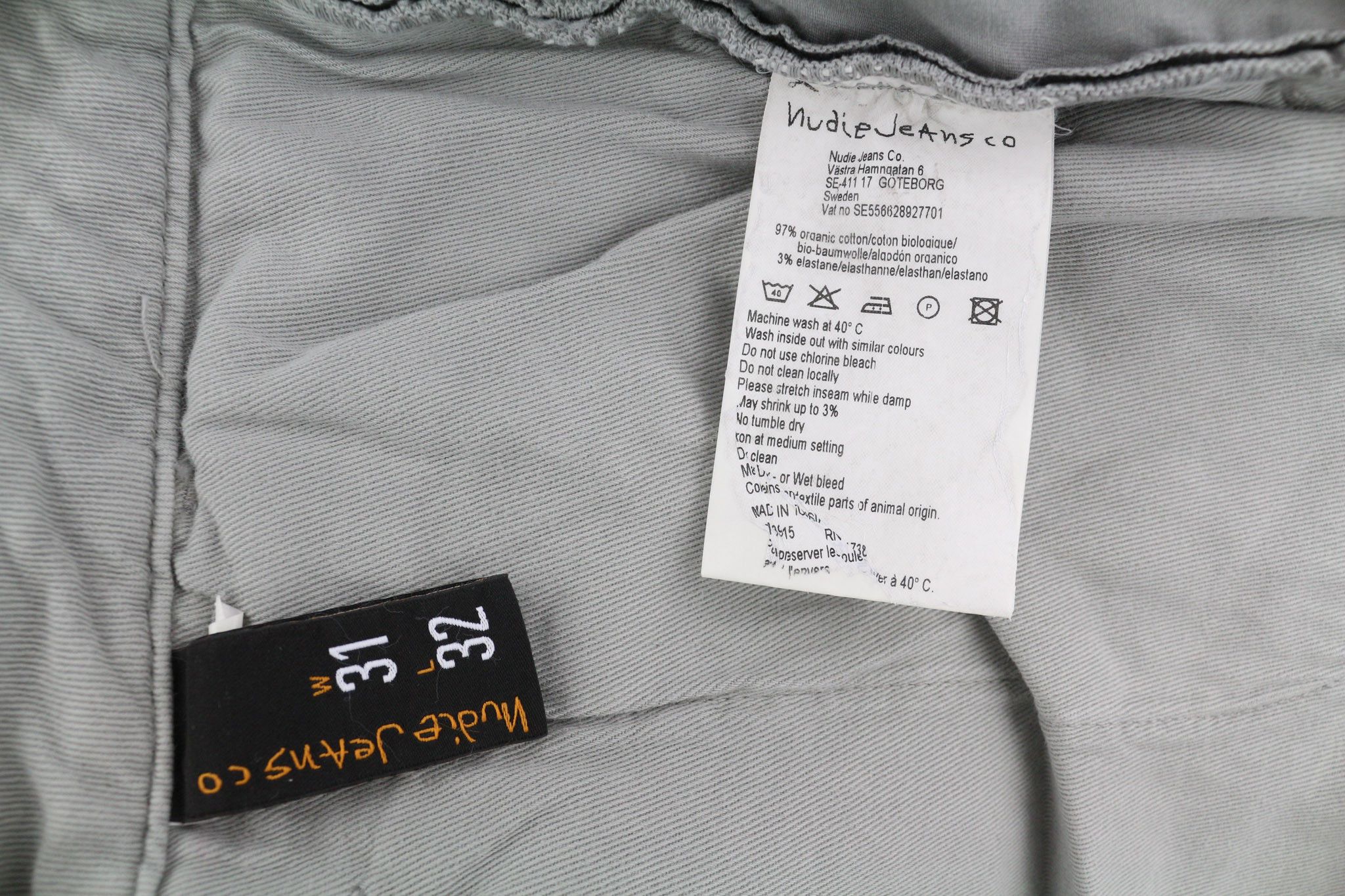 Nudie Jeans KHAKI SLIM W31/L32 Paloma Dust Organic Chino 82653 Size US 31 - 6 Thumbnail