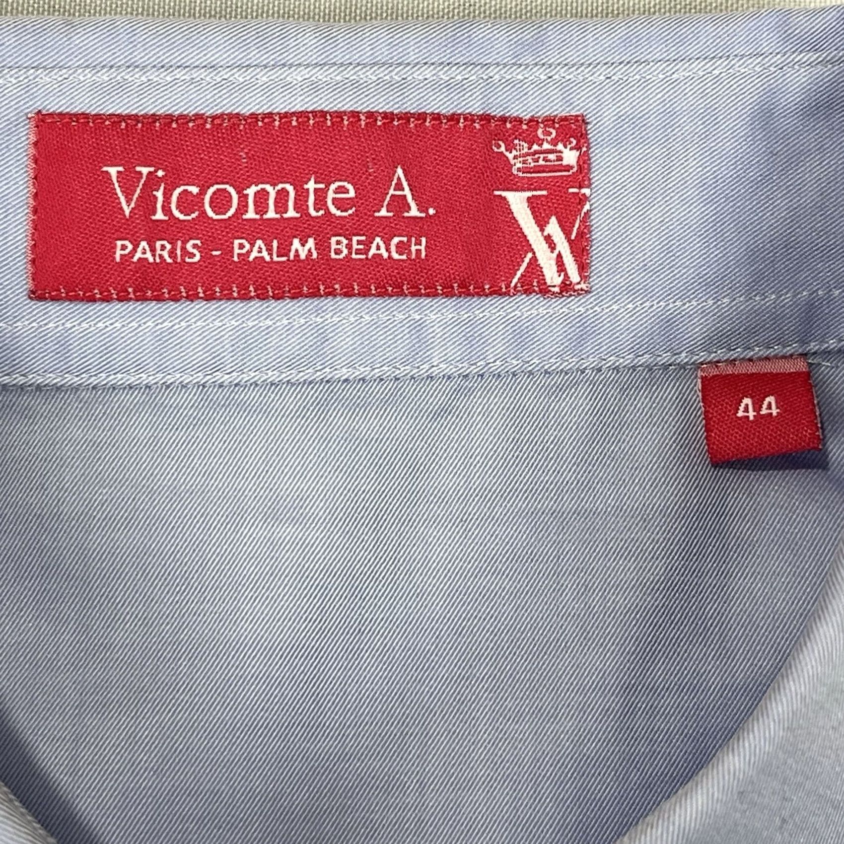 Vintage VICOMTE A BUTTON UPSHIRT WOMEN XL100% COTTON BLUE ITALY THOMAS MASON Size XL / US 12-14 / IT 48-50 - 4 Thumbnail