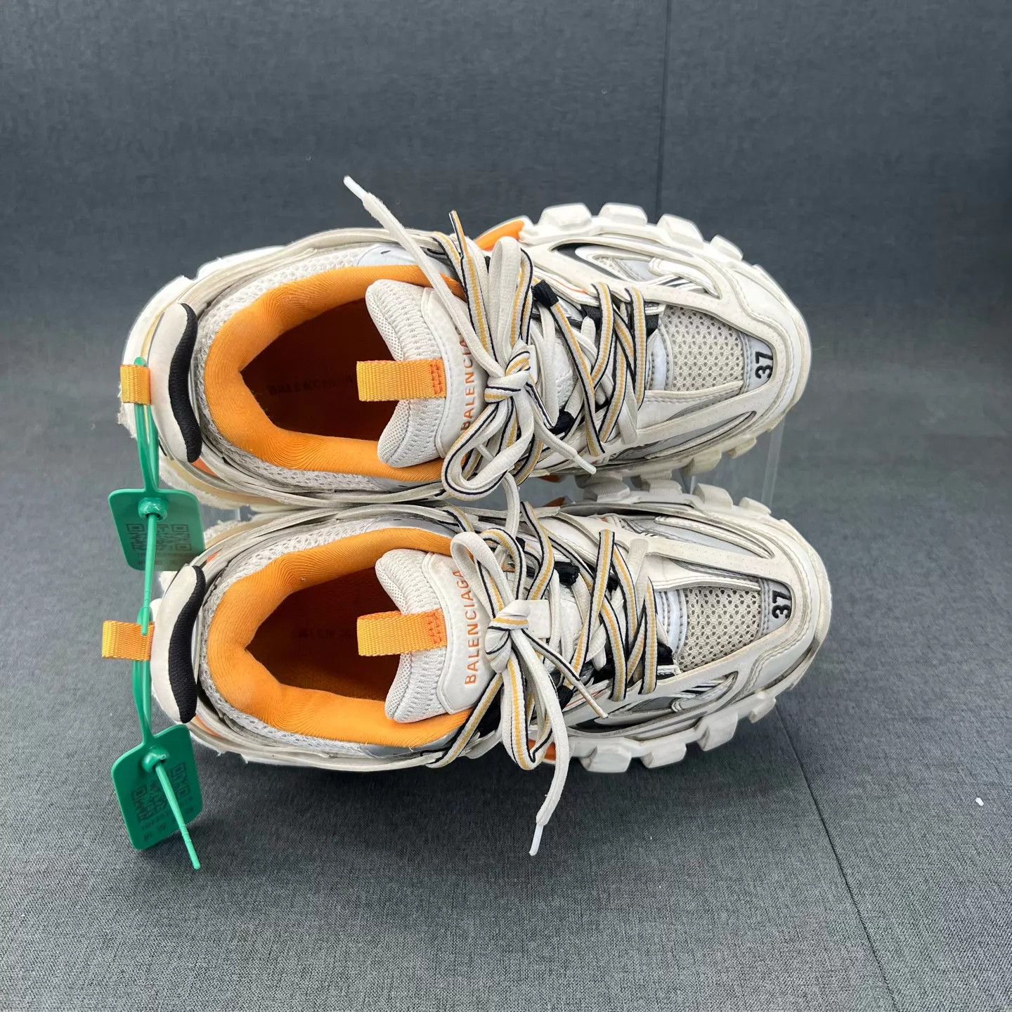 Balenciaga Balenciaga Track White Orange 37 Good Condition Size US 7 / IT 37 - 6 Thumbnail