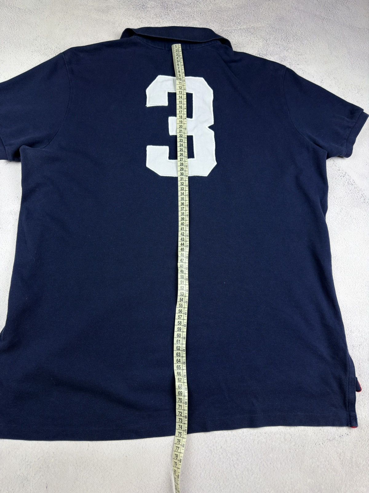 Polo Ralph Lauren Polo Ralph Lauren Big Pony Polo Shirt Navy Men's L Custom Size US L / EU 52-54 / 3 - 12 Thumbnail