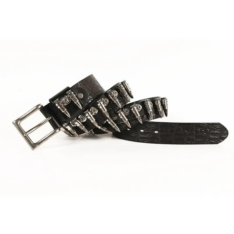 Japanese Brand × Vintage Rivet Bullet Leather Belt Size ONE SIZE - 1 Thumbnail