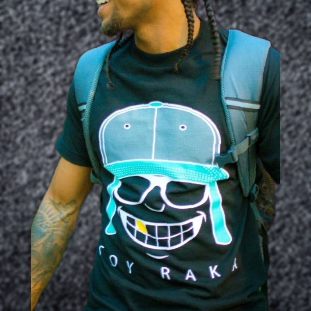 Vintage Mens M Soy Raka Hip Hop Urban T-Shirt - Black Black Shirt, Mens M, Soy Raka, Smiley Face, 90s, Crew Neck, Short Sleeve, Cotton, Regular Fit Size US M / EU 48-50 / 2 - 1 Thumbnail
