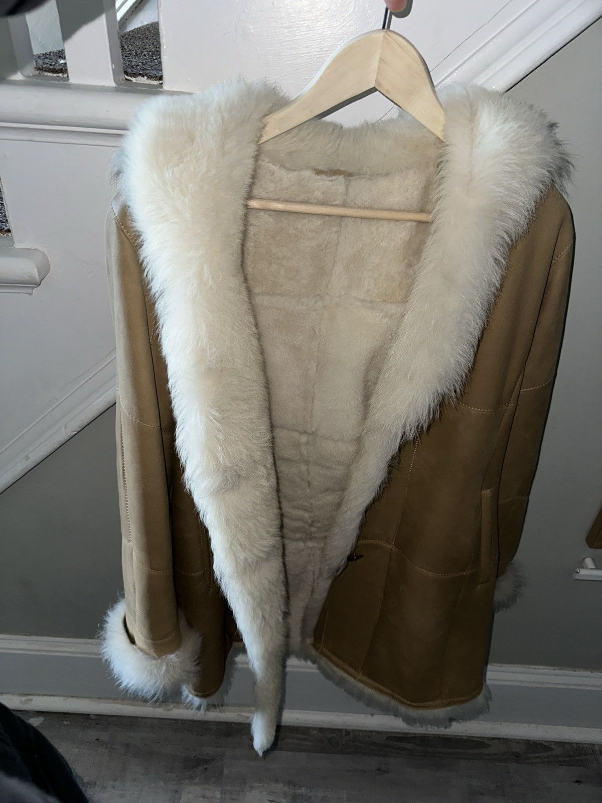 Other Hide Society HISO Shearling Jacket – Tan/Cream Size L / US 10 / IT 46 - 1 Thumbnail