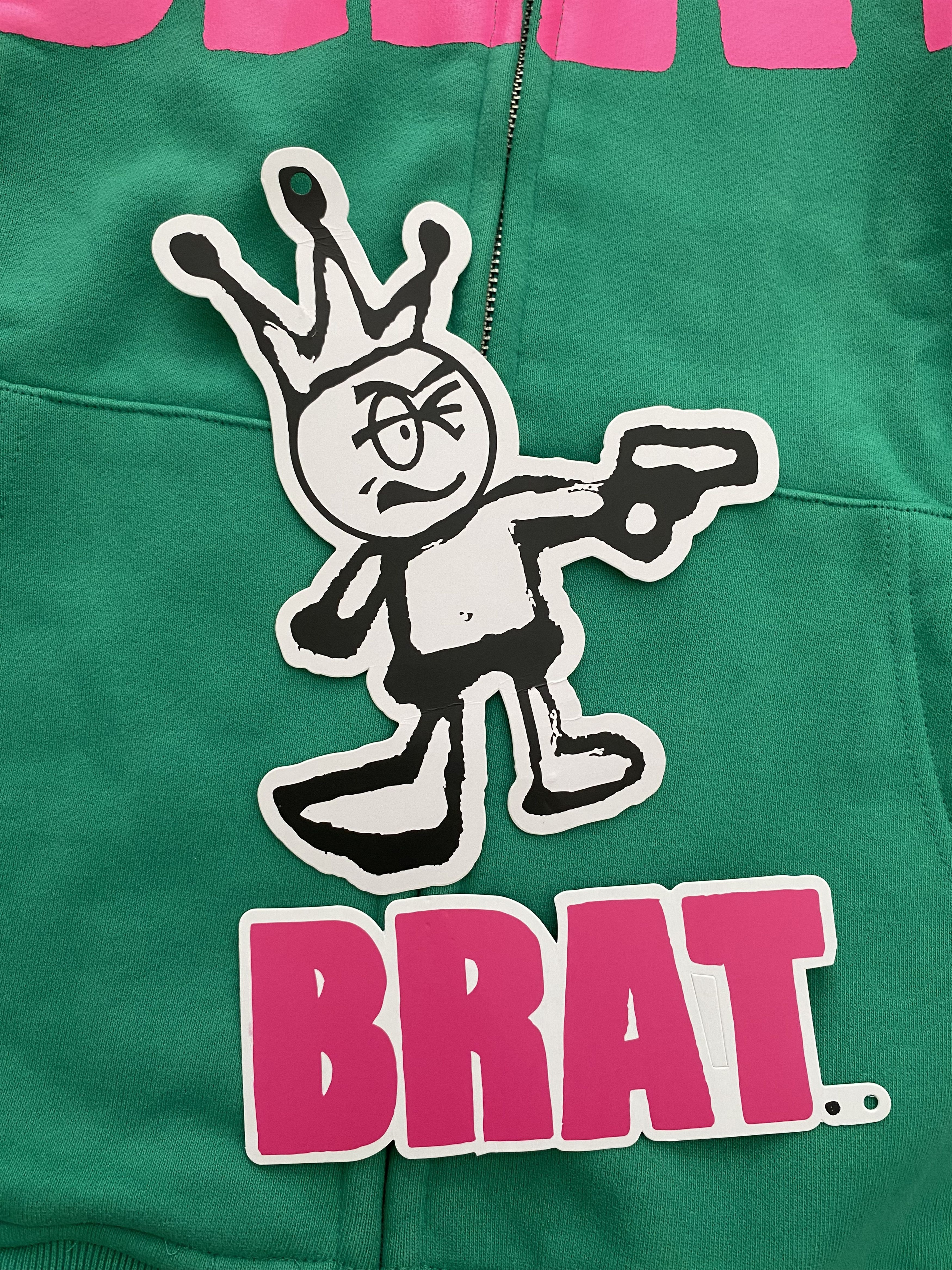Carpet Company Carpet Company BRAT. Zip Hoodie - Green Size US M / EU 48-50 / 2 - 8 Thumbnail
