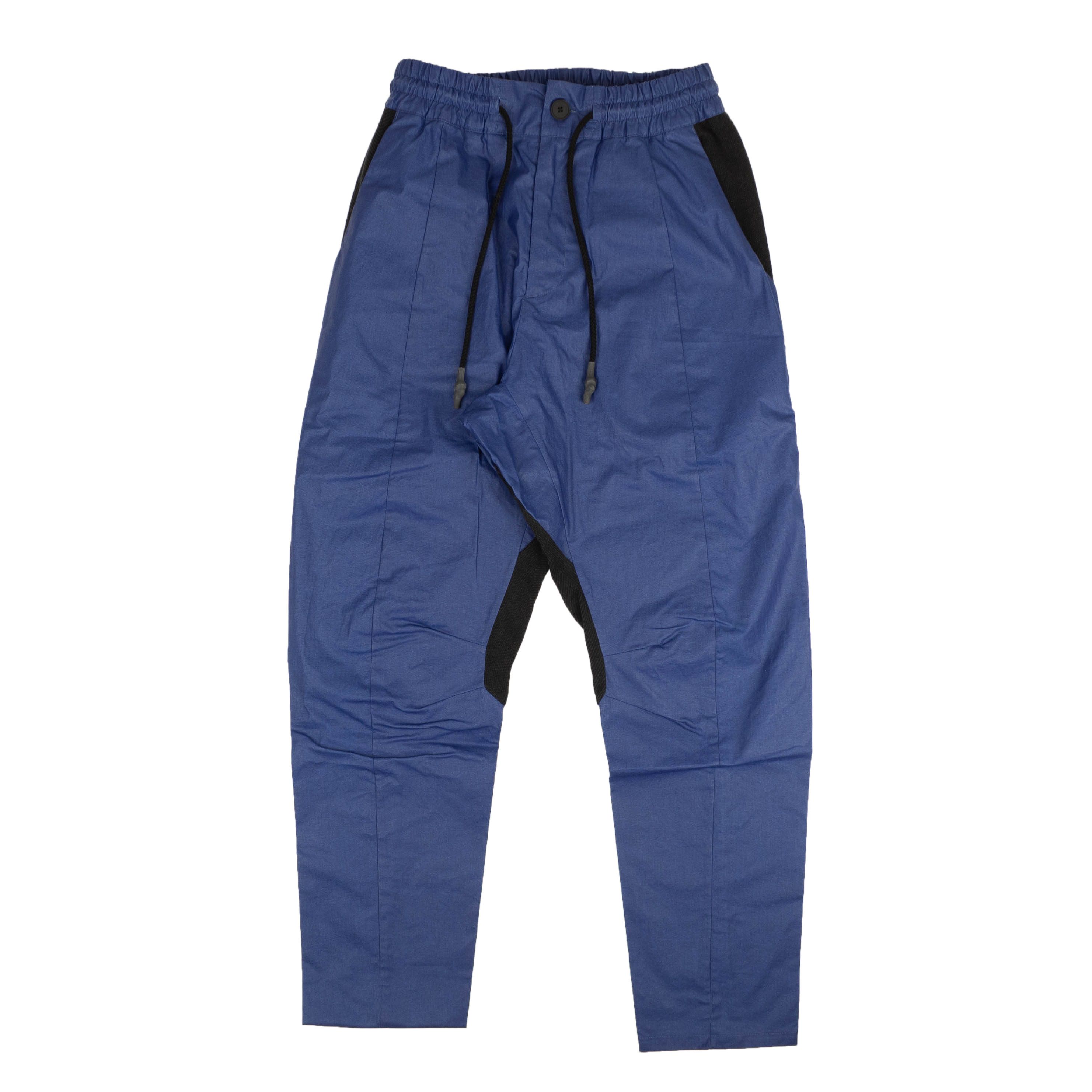 image of Byborre Blue & Black D5 Jogger Cargo Pants Size L, Men's