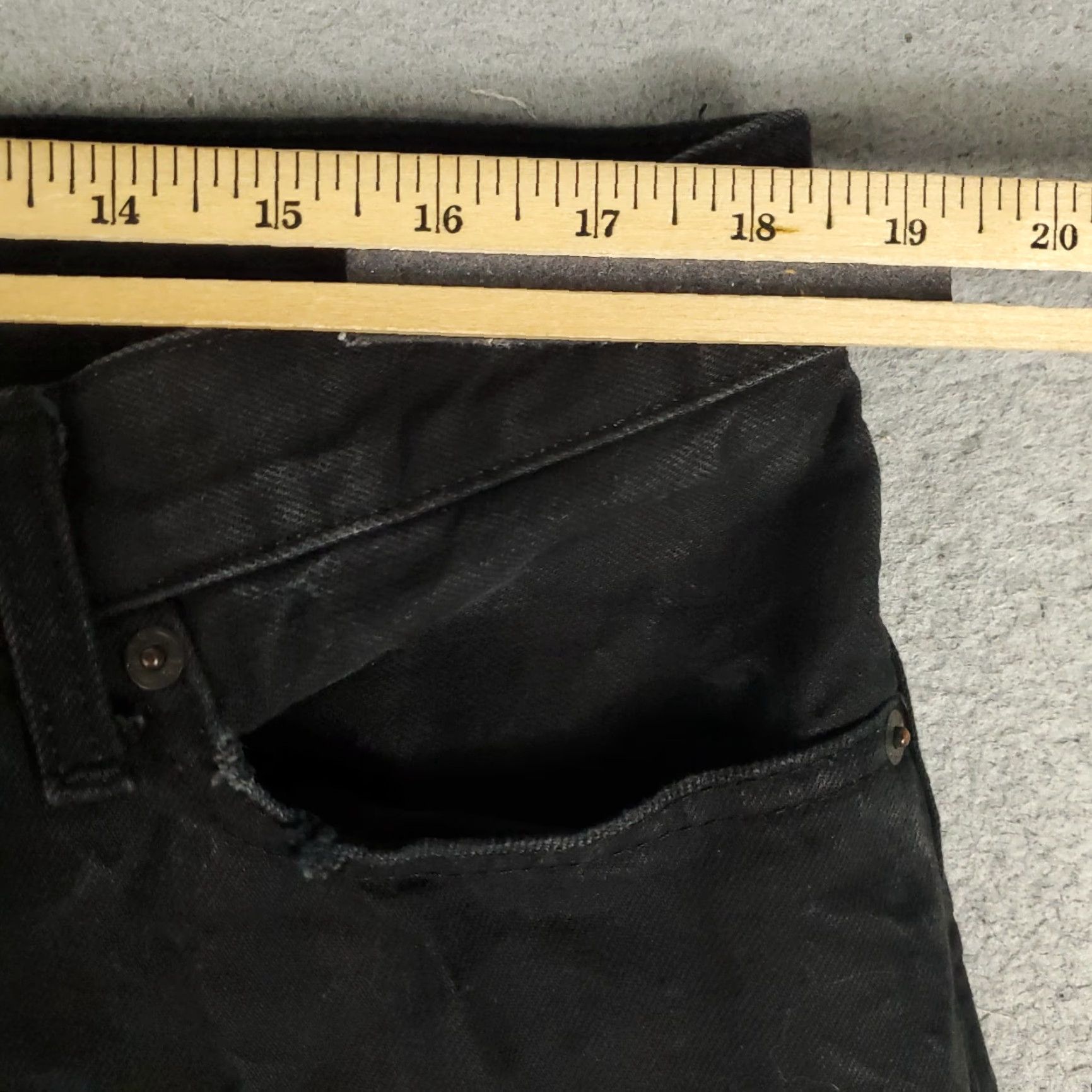 Vintage Denim & Supply Ralph Lauren Jeans Men's 38x29 Black Straight Leg Casual Pants Size US 38 / EU 54 - 5 Thumbnail