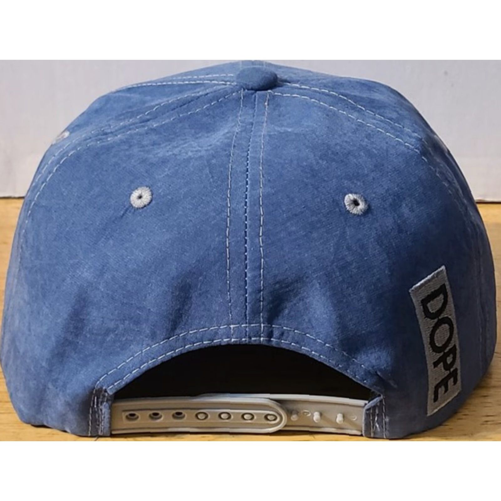Vintage MARIJUANA LEAF DOPE CANNABIS WEED POT SNAPBACK BASEBALL CAP BLUE () Size ONE SIZE - 3 Thumbnail