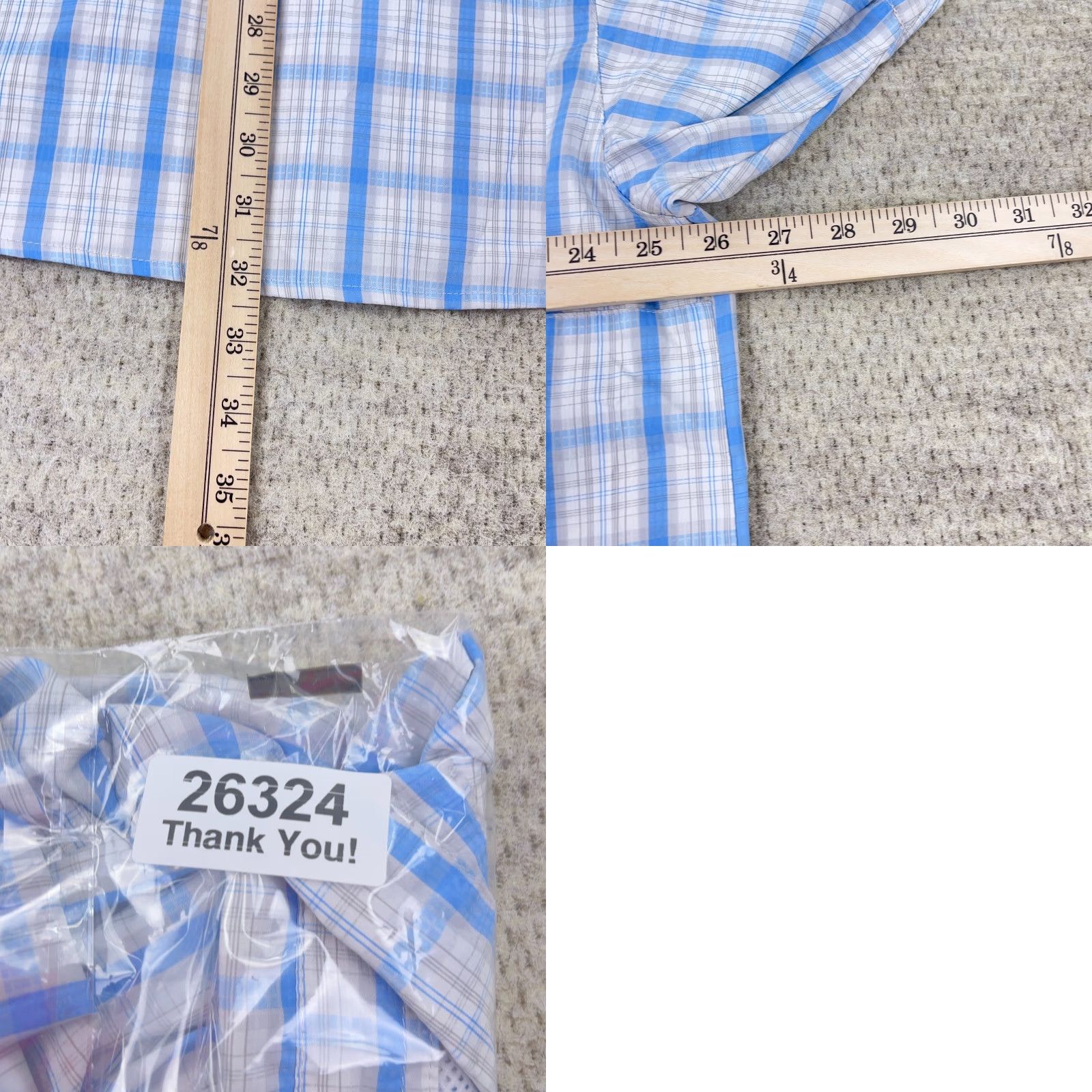 Vintage Columbia PFG Shirt Men 2XL Blue White Plaid Button Up Performance Fishing Camp Size US XXL / EU 58 / 5 - 8 Thumbnail