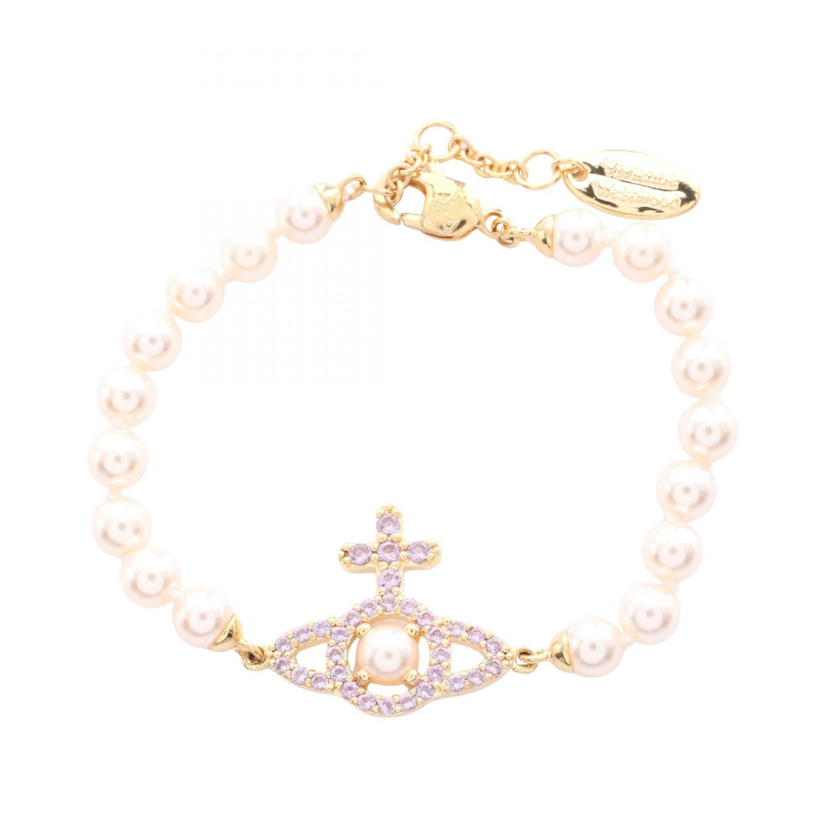 Vivienne Westwood Vivienne Westwood Vivienne Westwood OLYMPIA PEARL Bracelet Plastic / Synthetic Bracelet 6103007R/02R667 DUTY FREE for USA Size ONE SIZE - 1 Thumbnail