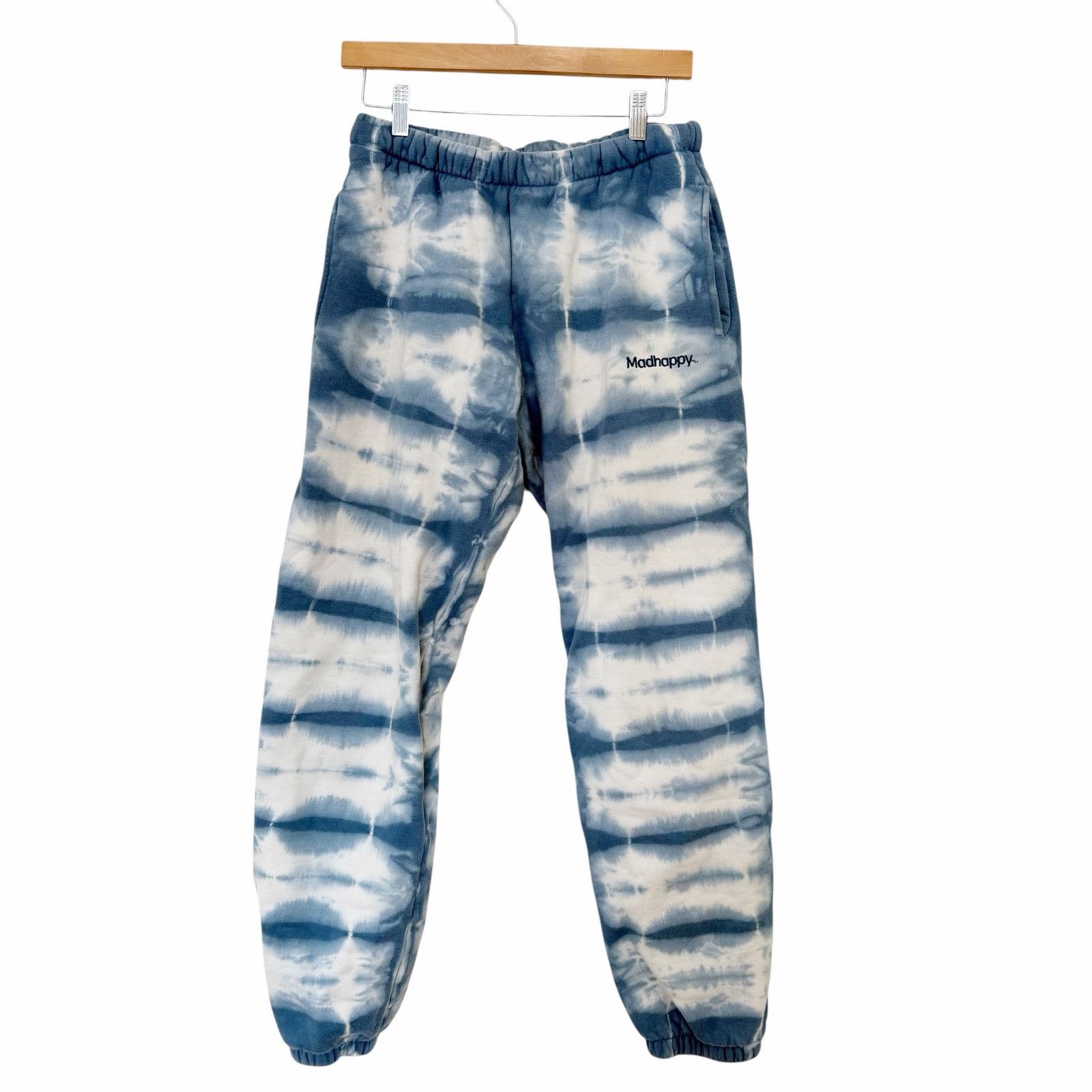 Madhappy Madhappy Limited Heritage Ripple Blue Tie Dye Joggers Sz M Size 30" / US 8 / IT 44 - 1 Thumbnail