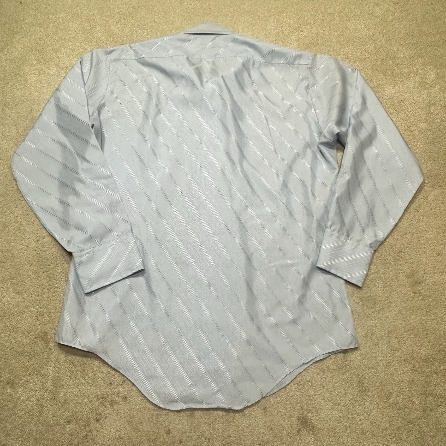 Arrow VINTAGE Arrow Kent Button Up Shirt Mens Small Blue 1970s 80s Shirt Blue Mens Small Button-Front Disco Polyester Size US S / EU 44-46 / 1 - 2 Thumbnail