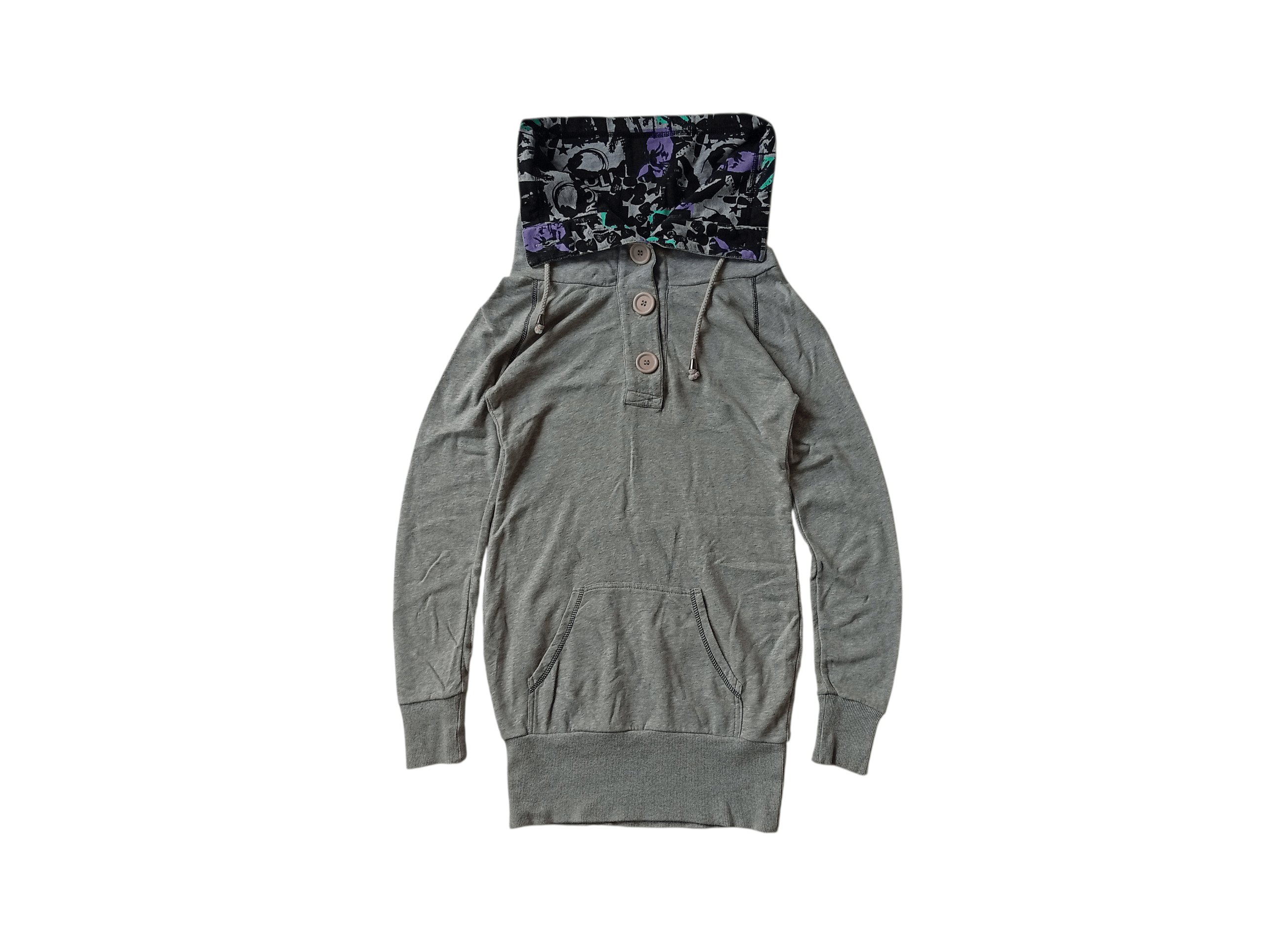Japanese Brand Ghost of Harlem high neck button sweater Size M / US 6-8 / IT 42-44 - 2 Thumbnail