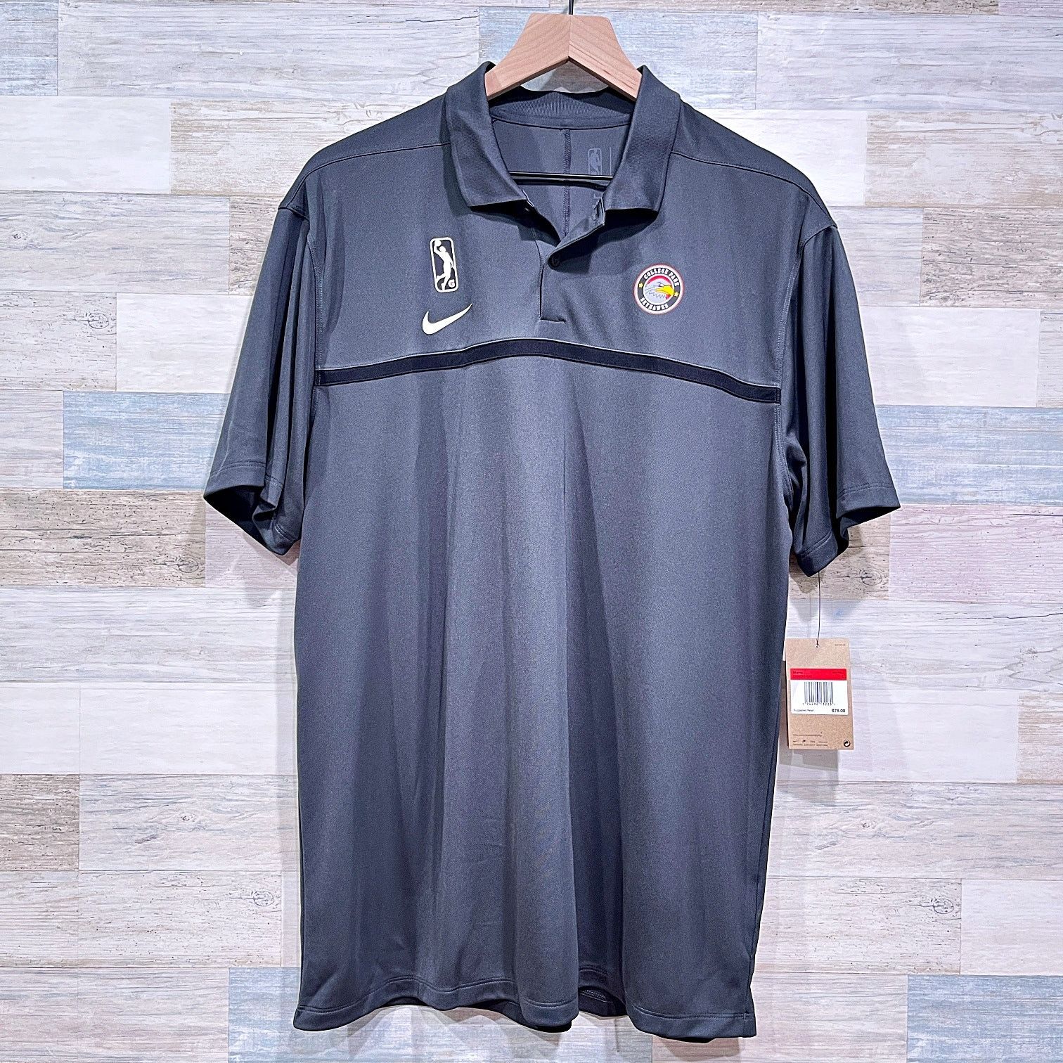 NBA × Nike College Park Skyhawks NBA G League Nike Polo Shirt Gray Mens Size US L / EU 52-54 / 3 - 1 Thumbnail