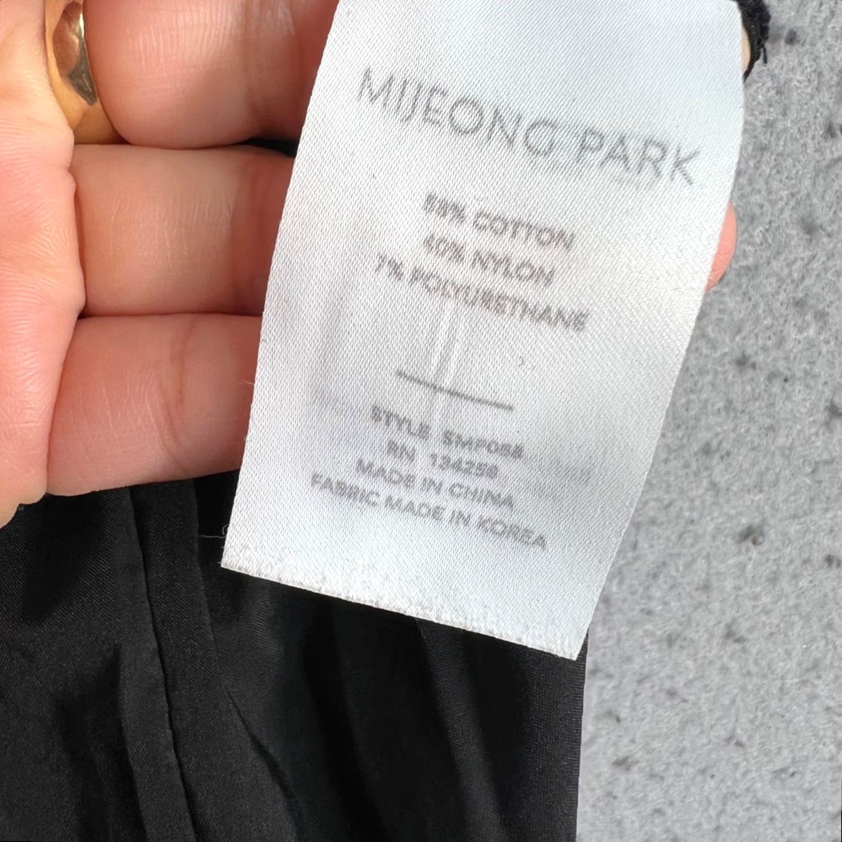 Vintage Mijeong Park Black Cargo Straight Leg Pants Womens XS Cotton Blend Size 26" / US 2 / IT 38 - 5 Thumbnail