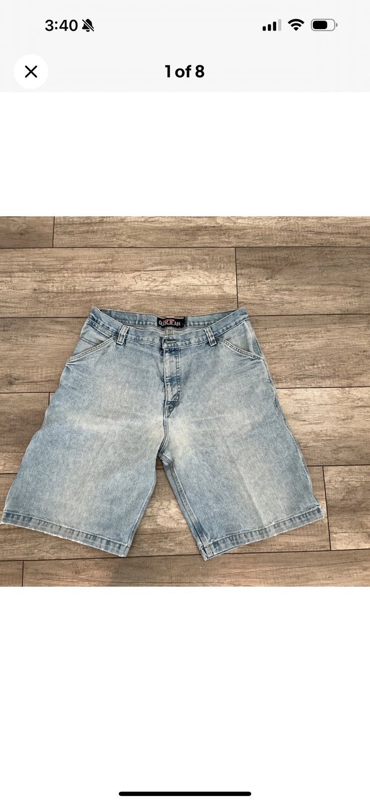 Vintage Y2K 90s Quiksilver QuikJean WideJean Baggy Shorts Size 36 Size US 34 / EU 50 - 1 Thumbnail