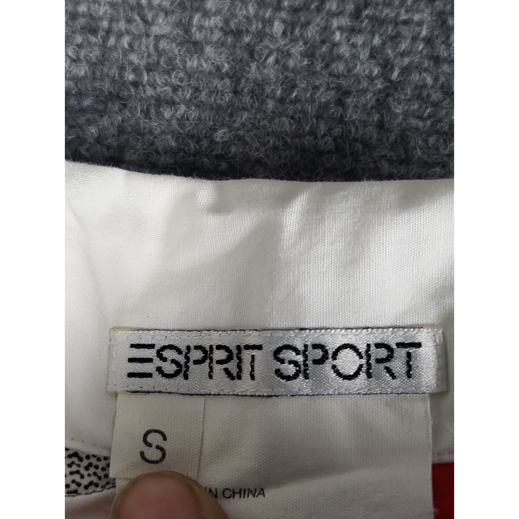 Vintage Esprit Sport mountaineering golfer mashup print shir
