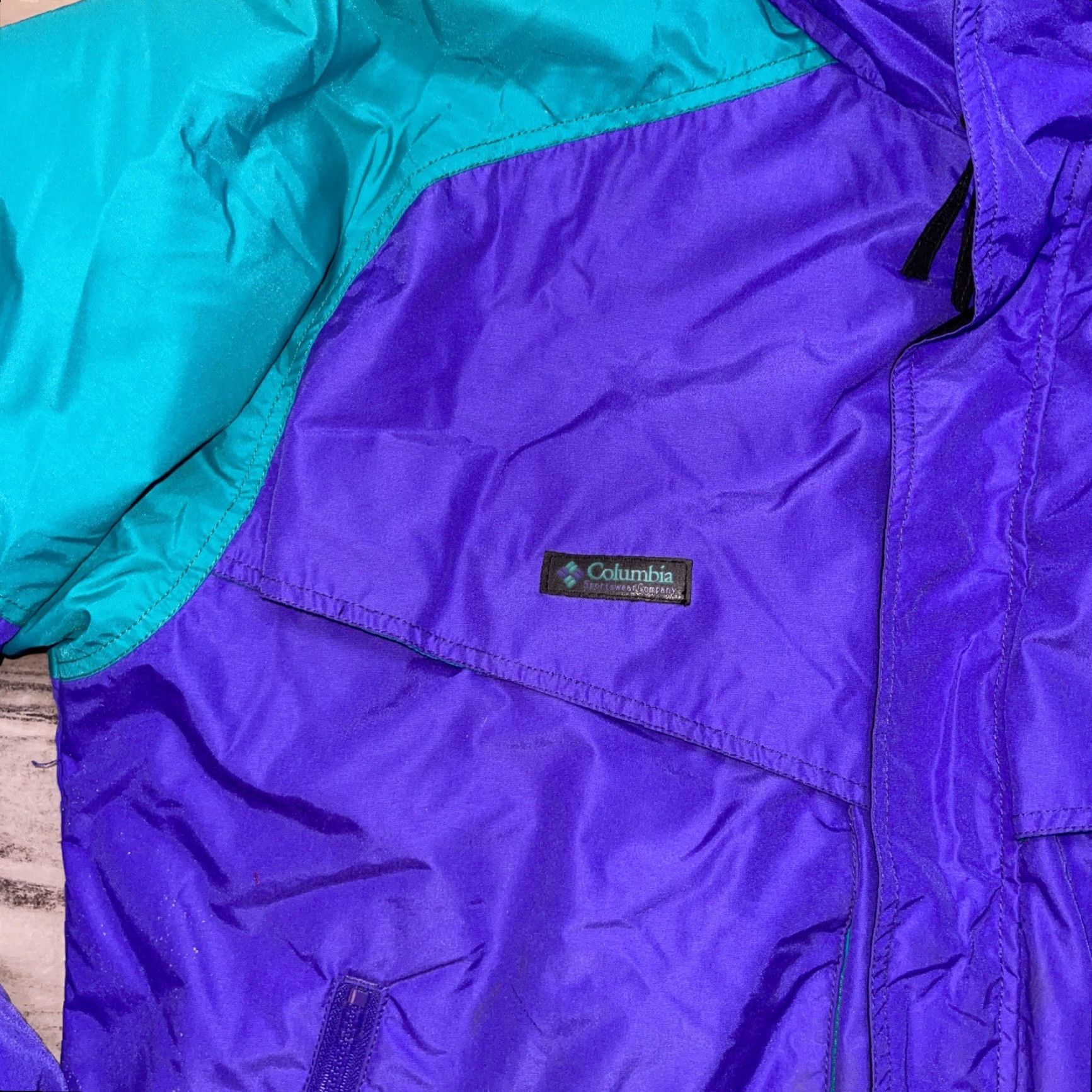 Vintage VINTAGE Columbia Powder Keg 3-in-1 Jacket Hooded Reversible L Men's L Purple Green Ski Snow Coat Size US L / EU 52-54 / 3 - 5 Thumbnail