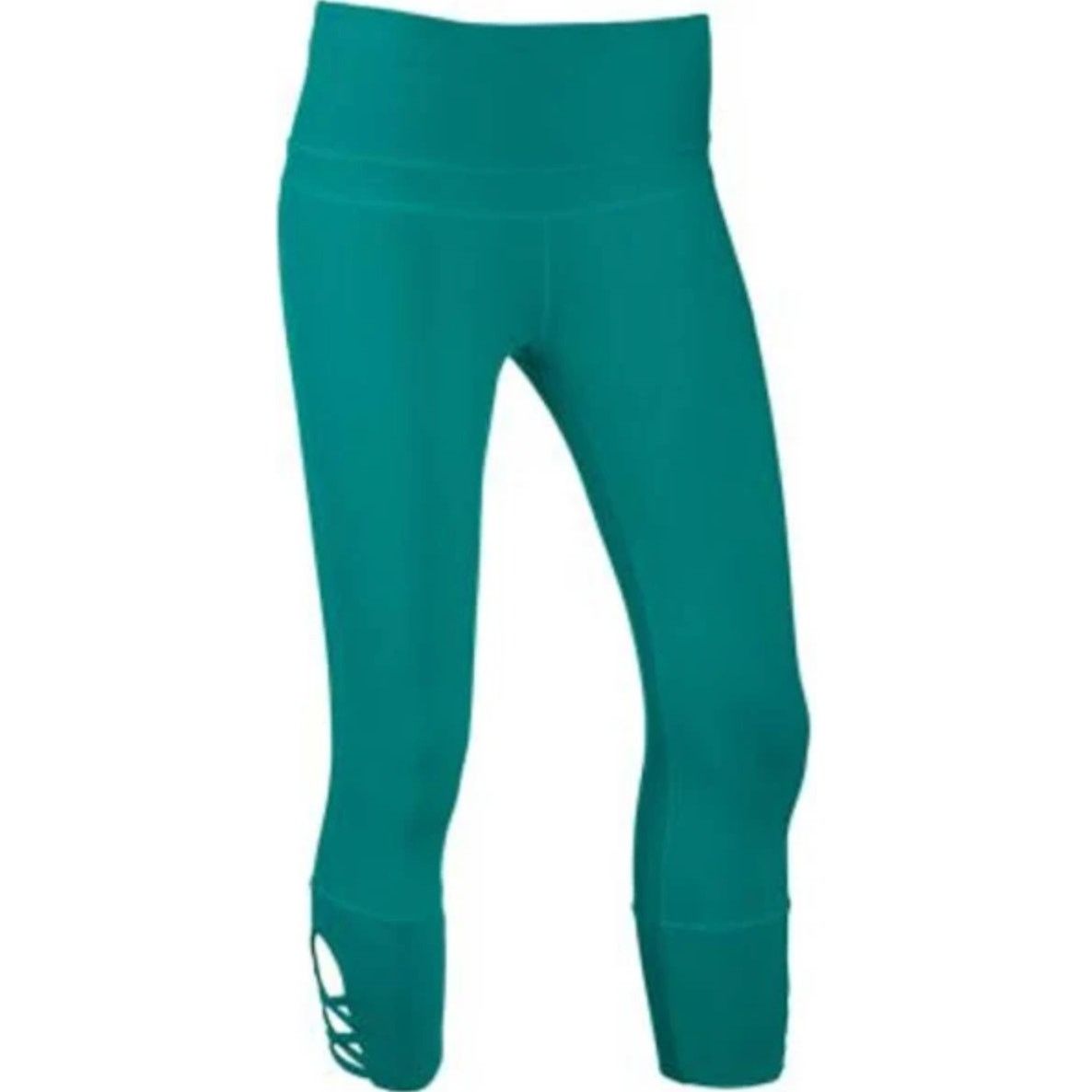 Prana prAna Teal Dragonfly Deco Crop Criss Cross Leggings Medium Size 30" / US 8 / IT 44 - 2 Thumbnail
