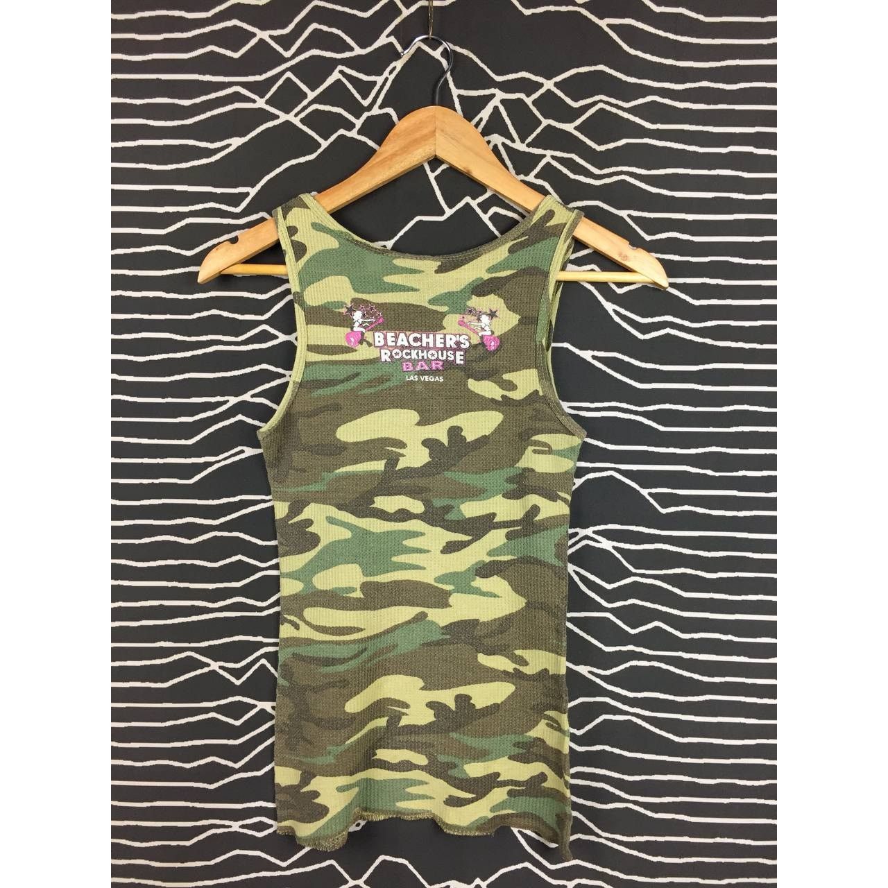 Vintage Beacher's Rockhouse Bar Las Vegas Camo Tank Top Tee Size L / US 10 / IT 46 - 5 Thumbnail