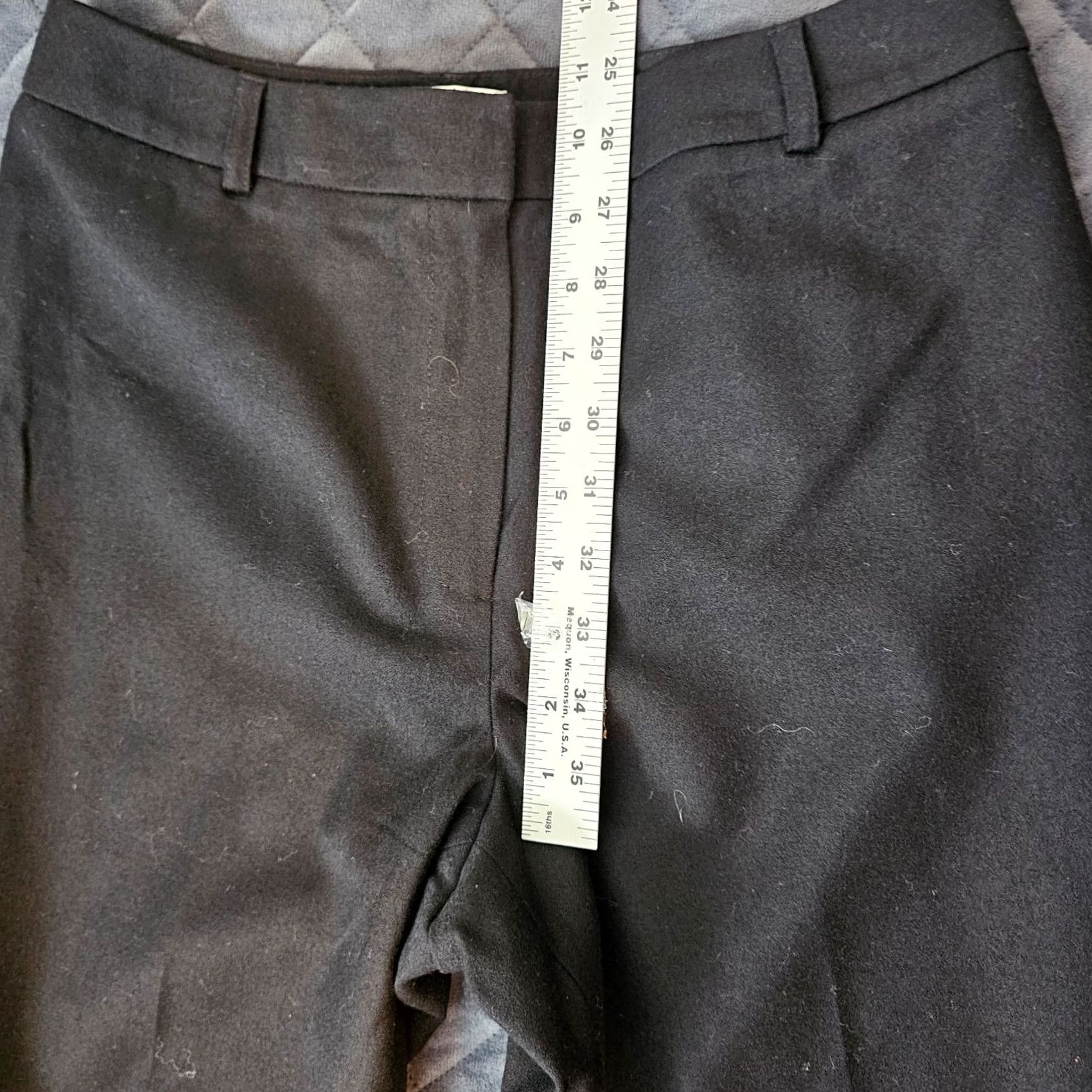 Talbots TALBOTS Pants Women Dress Pants Wool Blend Stretch Black 6 Regular Straight 30.5 In Inseam Italy Size 28" / US 6 / IT 42 - 5 Thumbnail