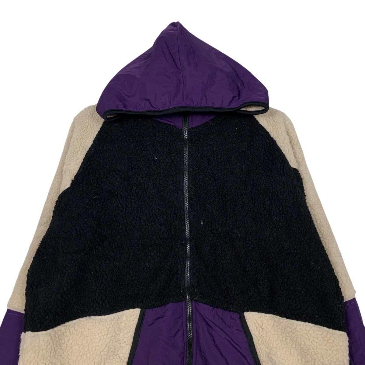 Japanese Brand NYLAUS Hybrid Zipper Hoodie Fleece Jacket #2385-C107 Size US L / EU 52-54 / 3 - 2 Thumbnail