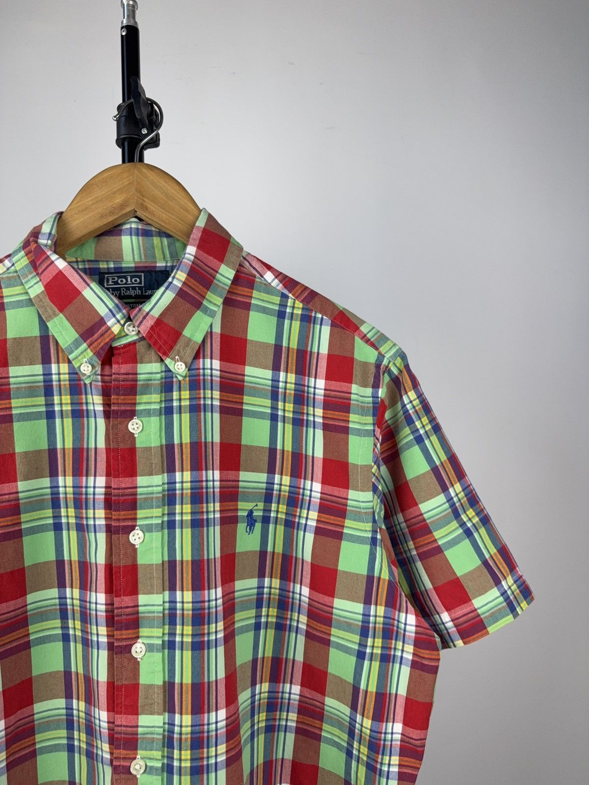 Polo Ralph Lauren Vintage 90s PRL Polo Ralph Lauren Madras Plaid Shirt Size US L / EU 52-54 / 3 - 2 Thumbnail